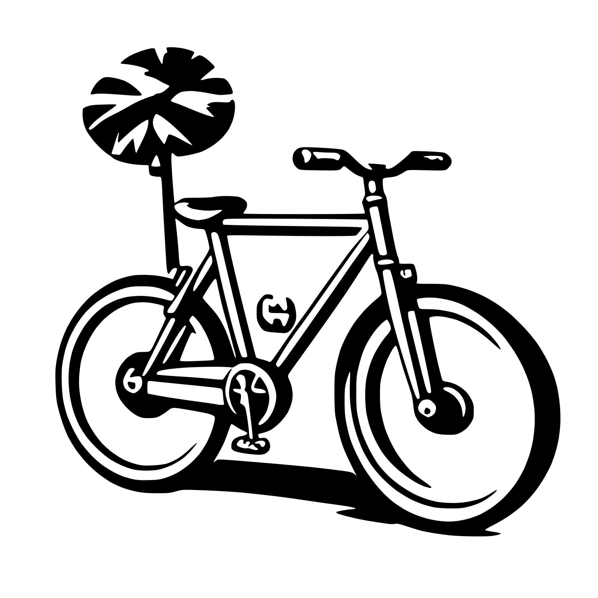 AI-generated SVG of a bicycle
