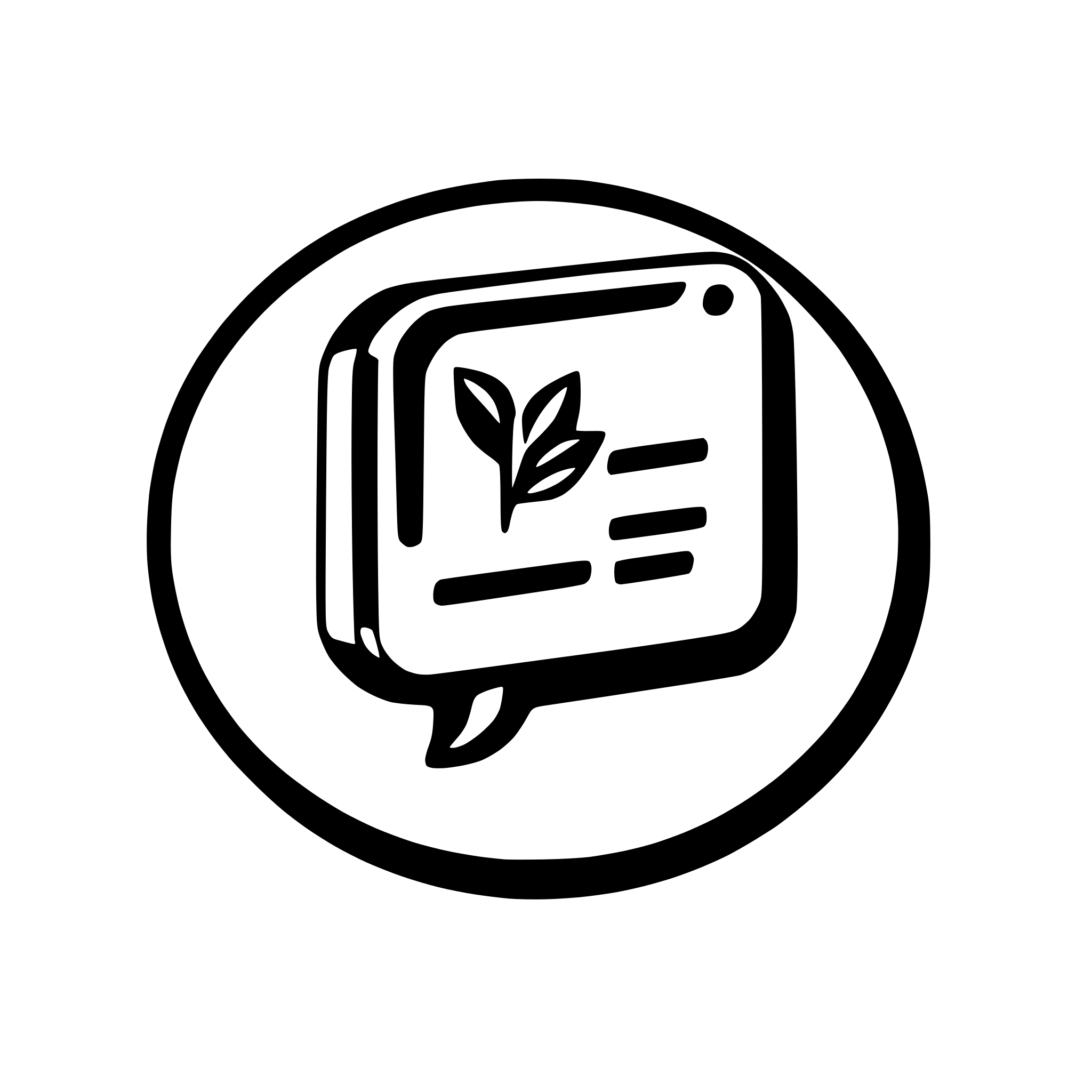AI-generated SVG of a messenger chat logo, mac window with tag inside, blue colors