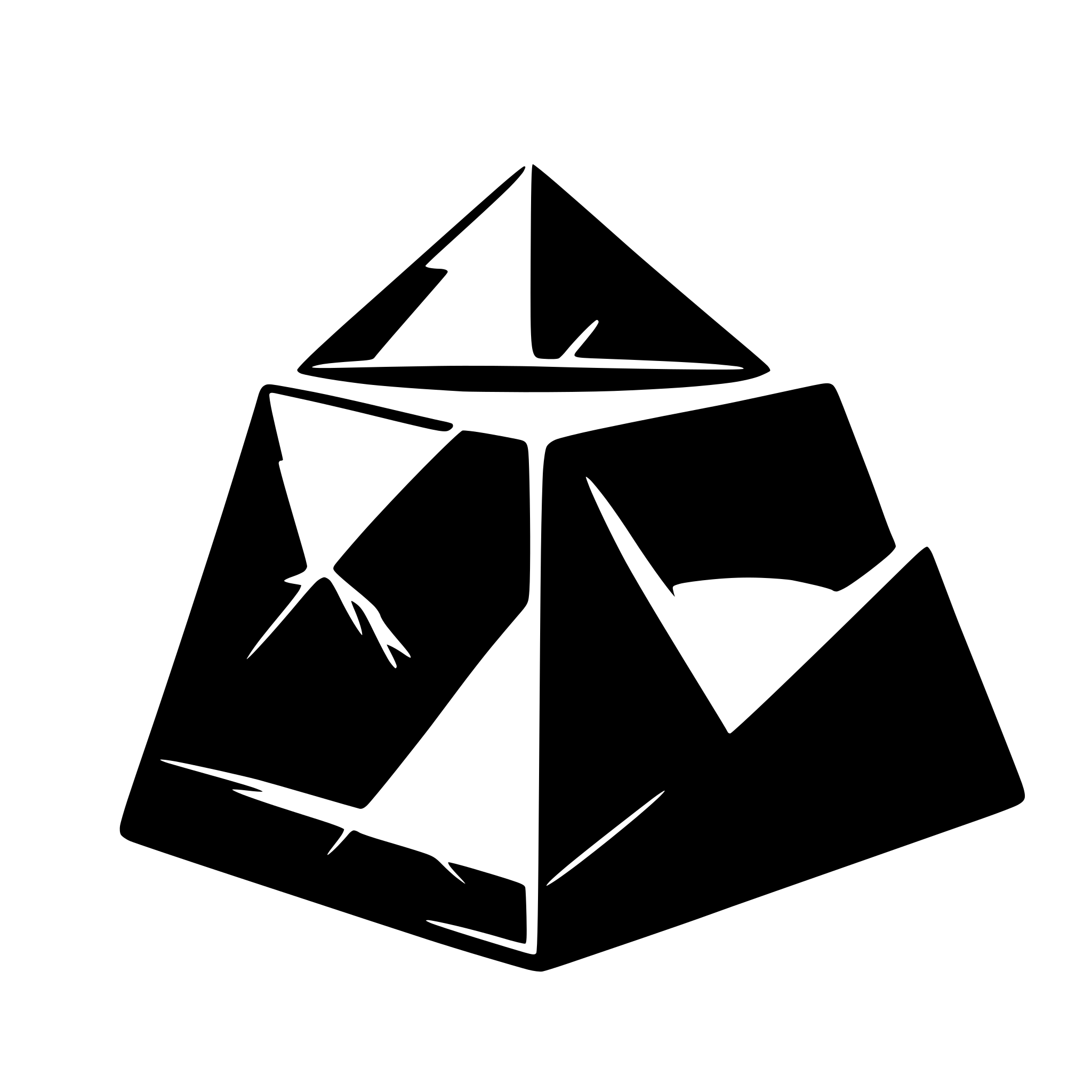 AI-generated SVG of 'obsidian and prism'