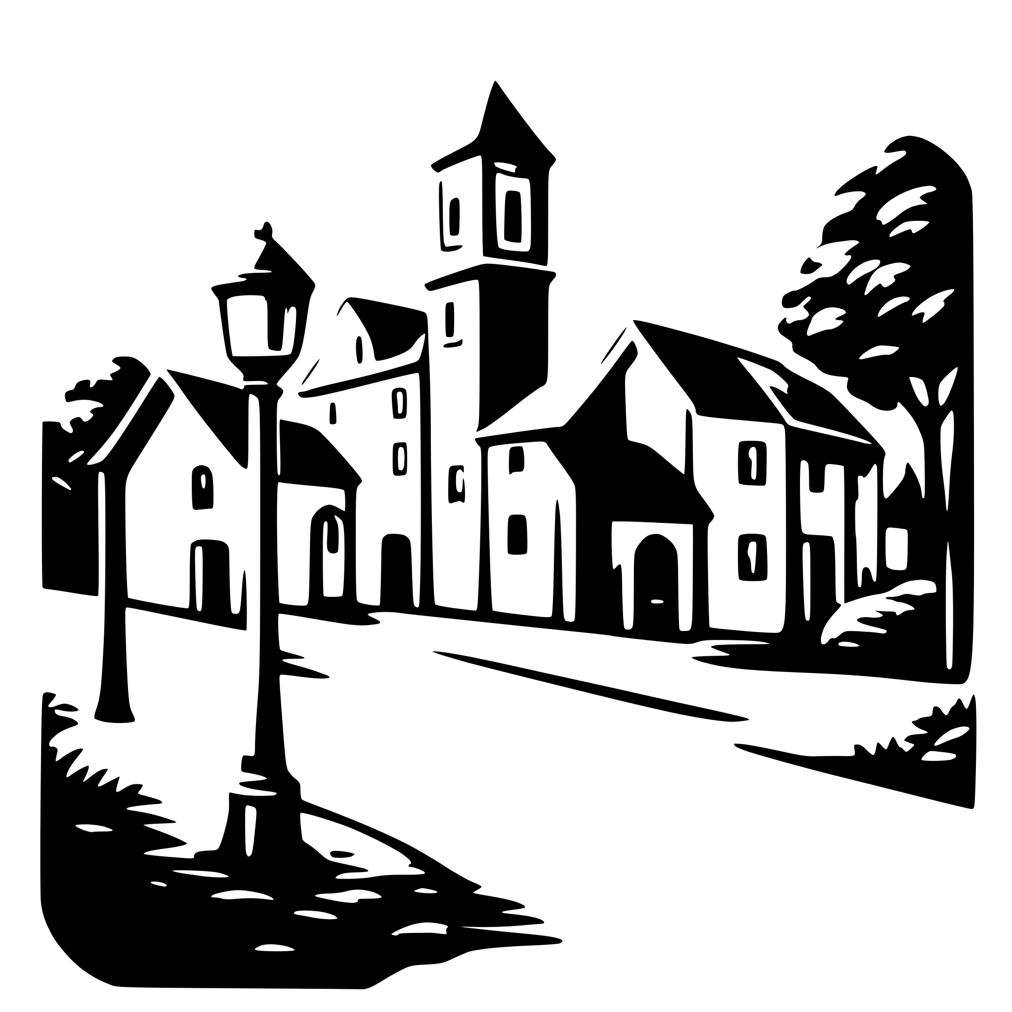 AI-generated SVG of 'town'