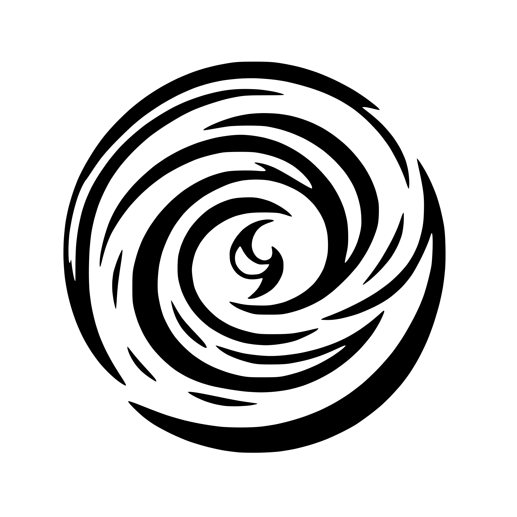 AI-generated SVG of a hurricane vortex swirls depicted from above the eye of the storm, symmetrical