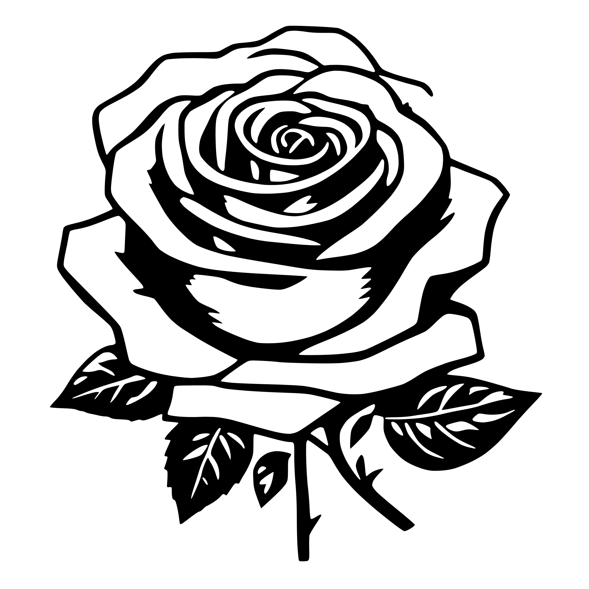AI-generated SVG of 'generate me a simple elegant rose head, no stem'