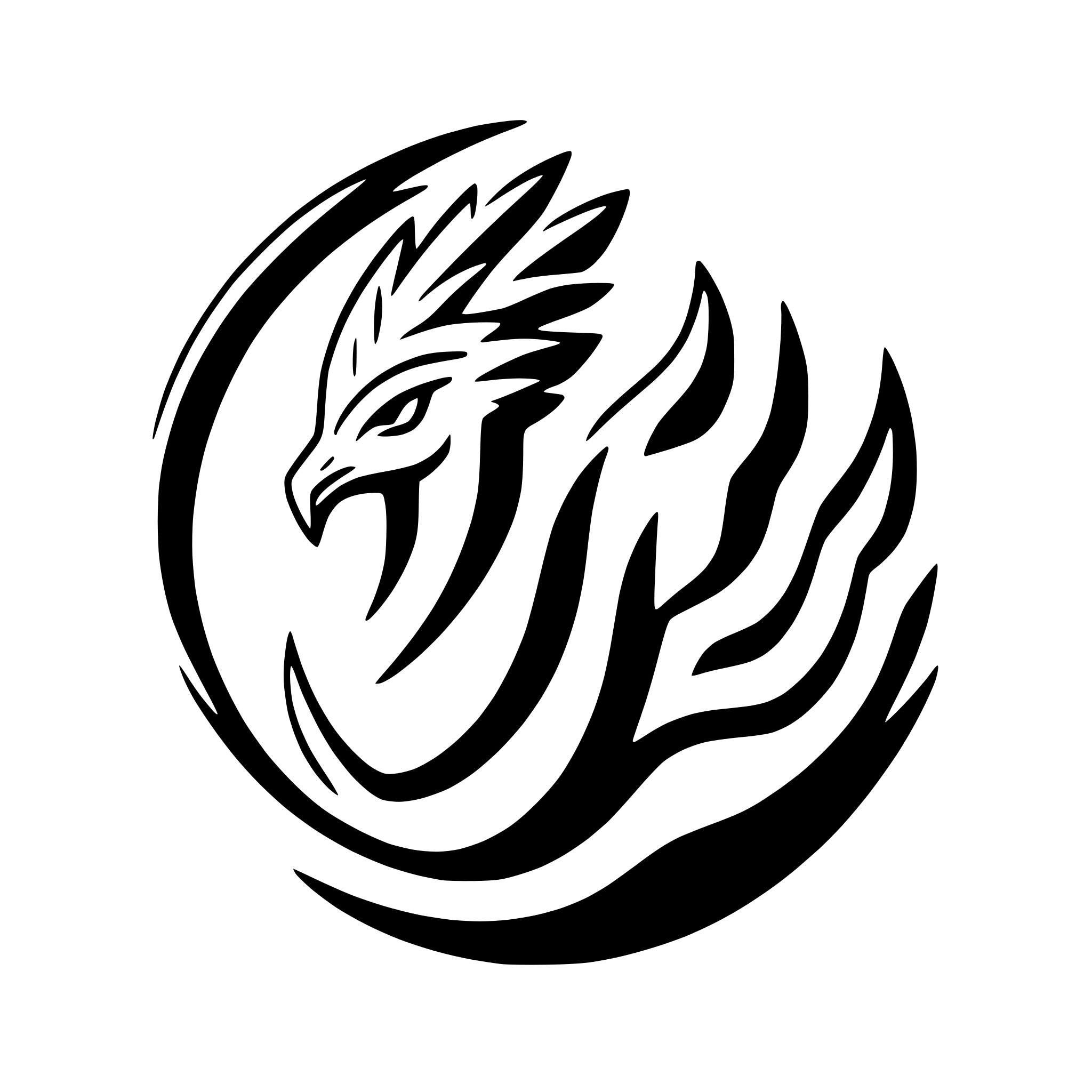 AI-generated SVG of 'abstract phoenix rising upwards'