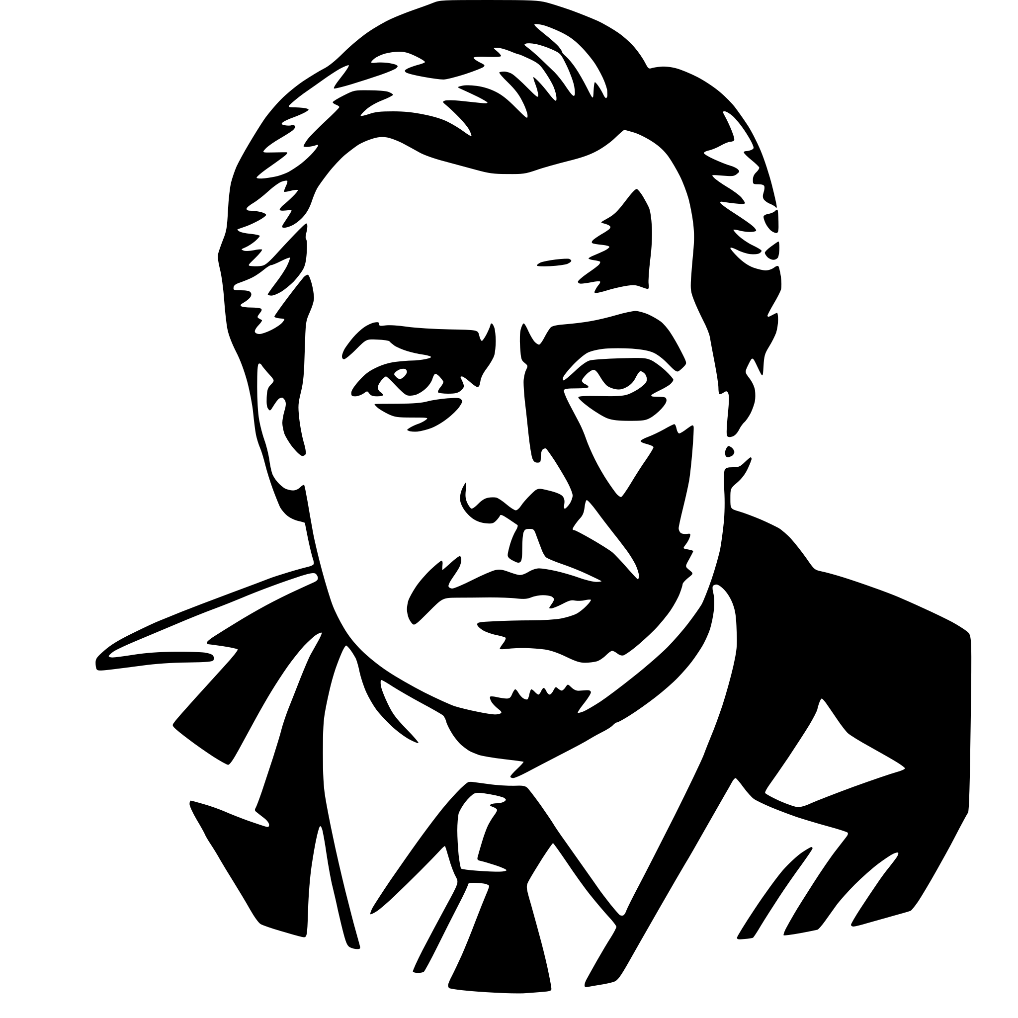 AI-generated SVG of a orson welles