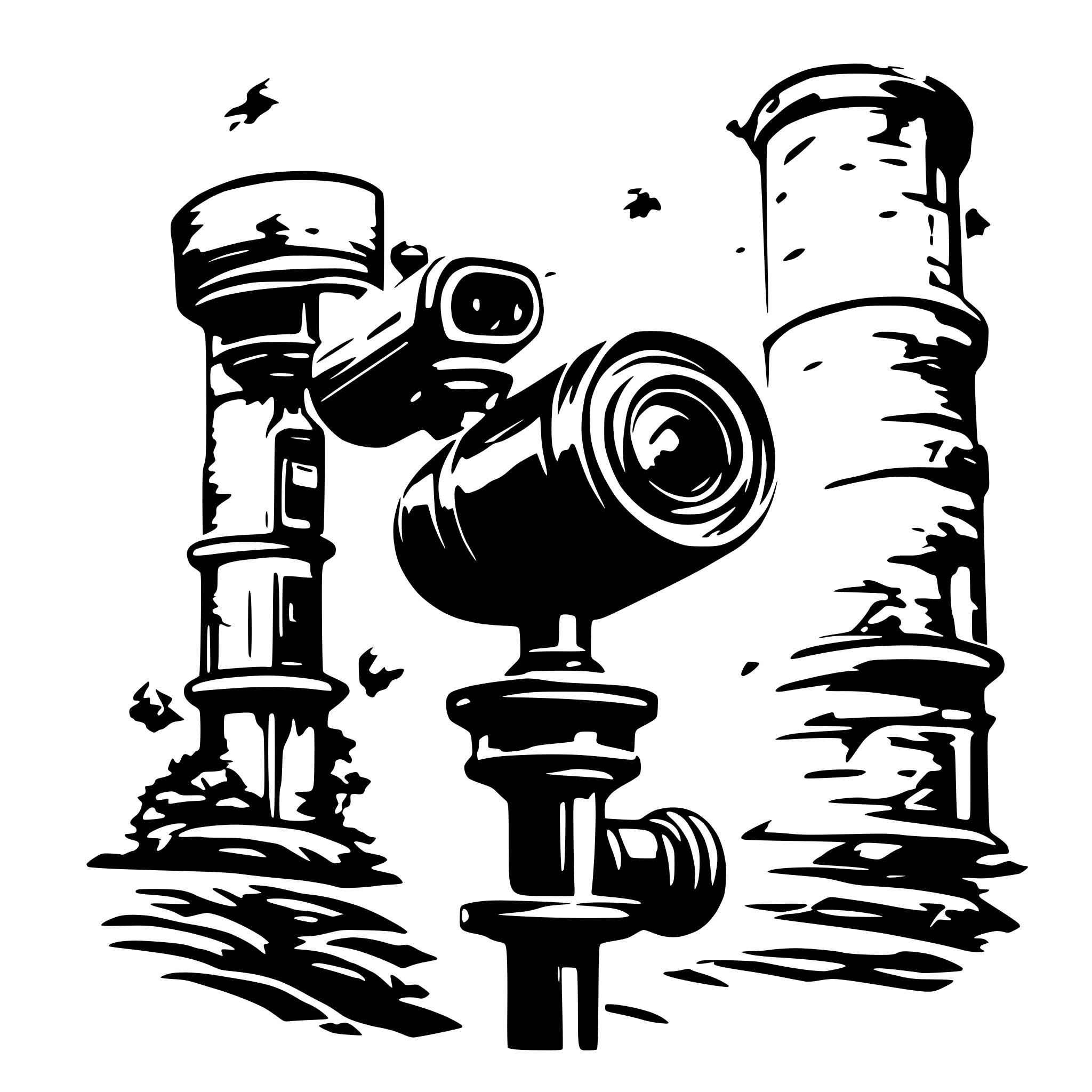AI-generated SVG of a video surveillance camera