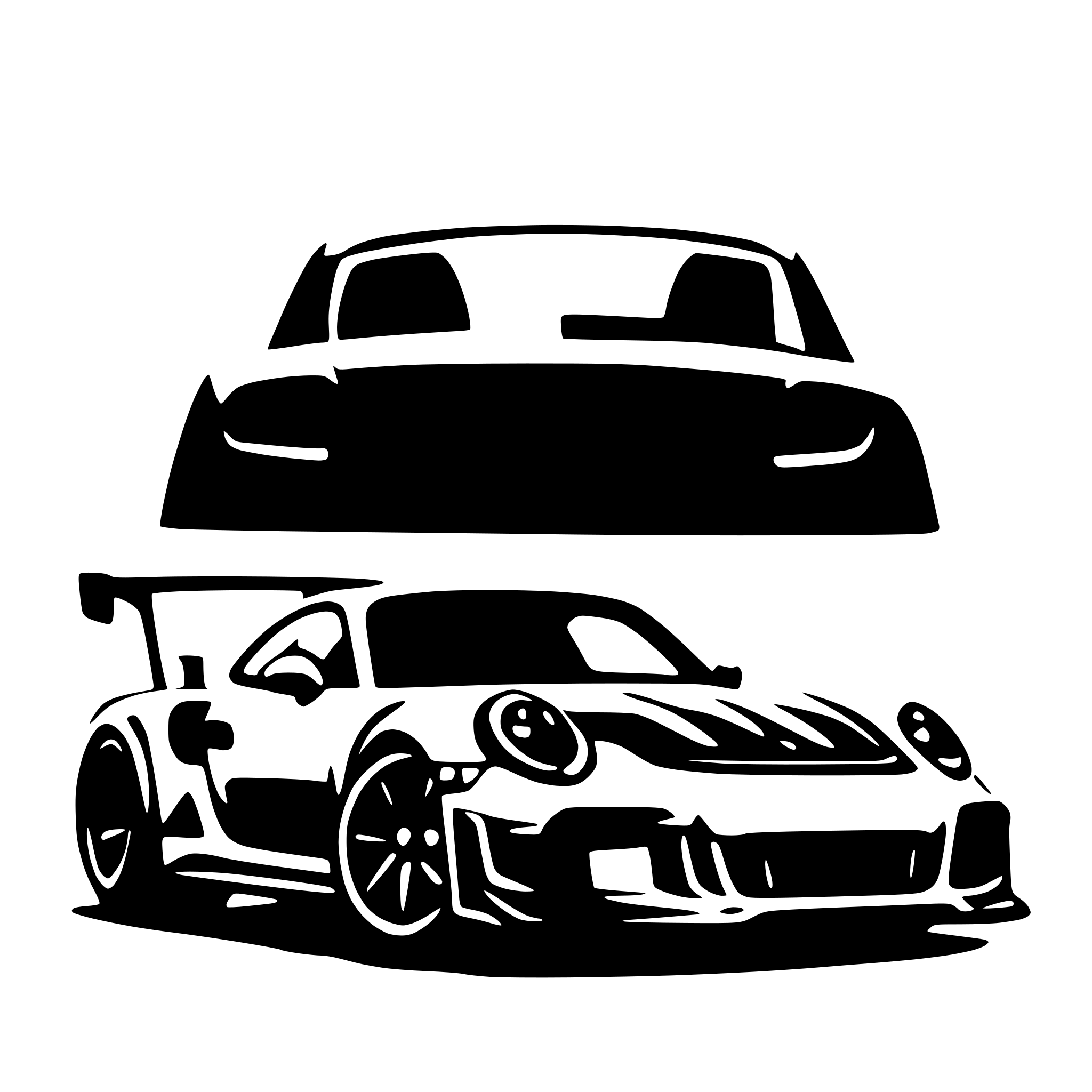 AI-generated SVG of 'gt3 rs'