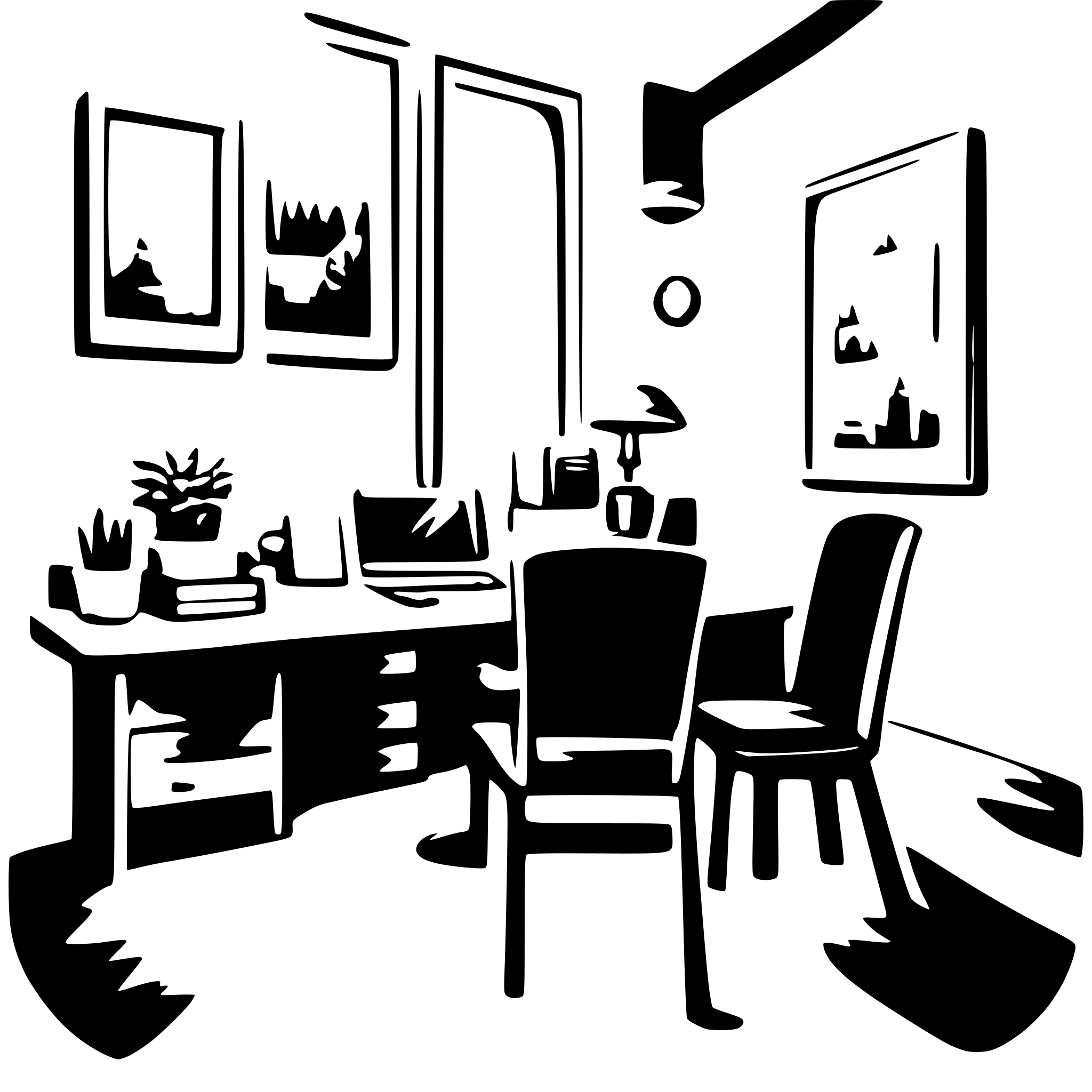 AI-generated SVG of a study room