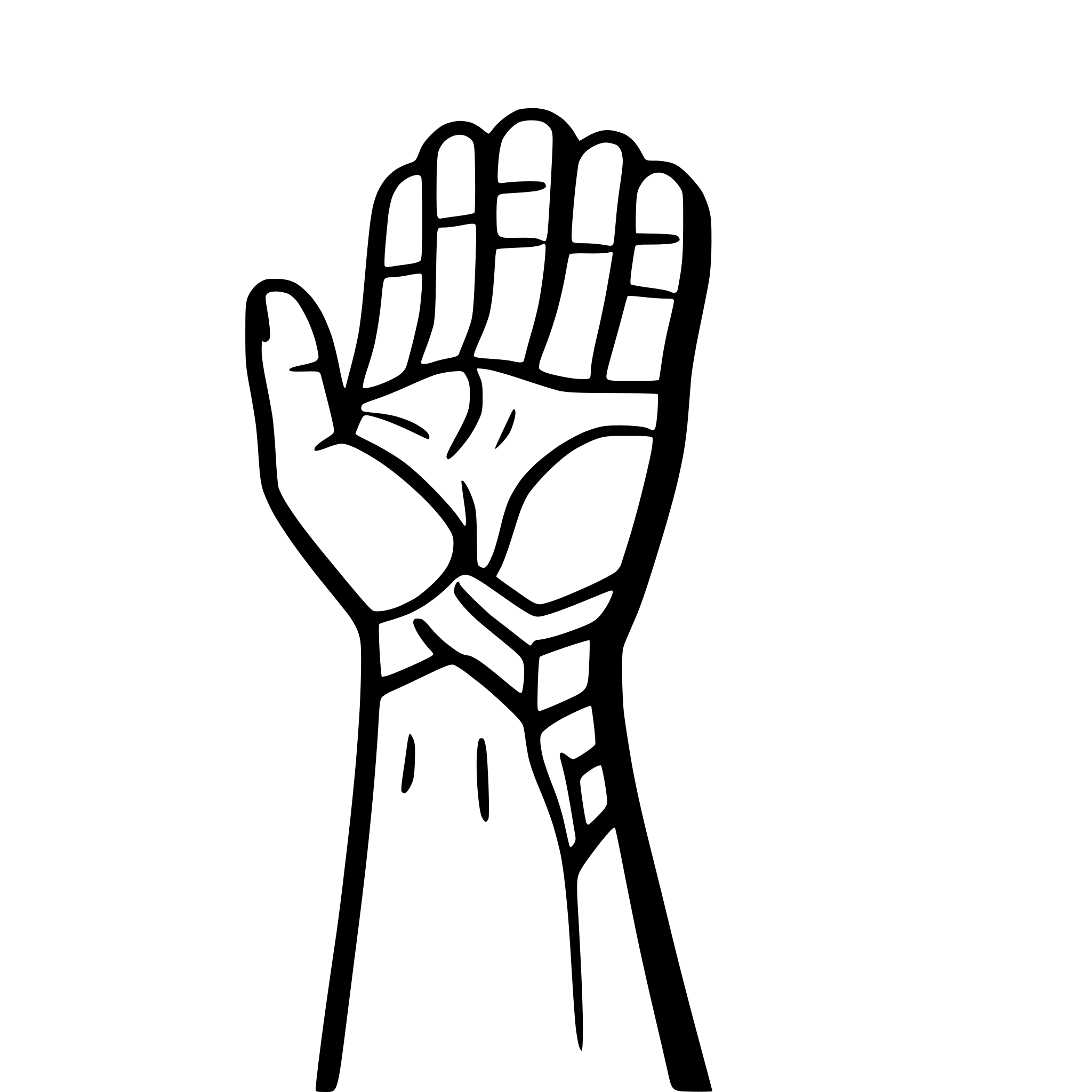 AI-generated SVG of a Wrist fracture illustrates in red line