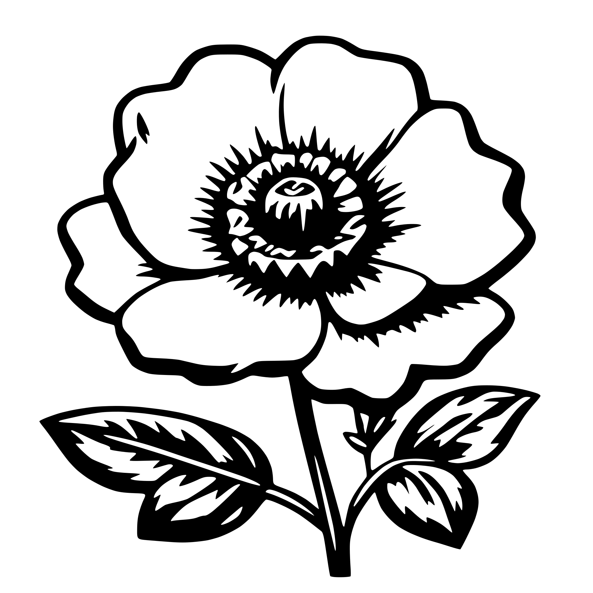 AI-generated SVG of a flor