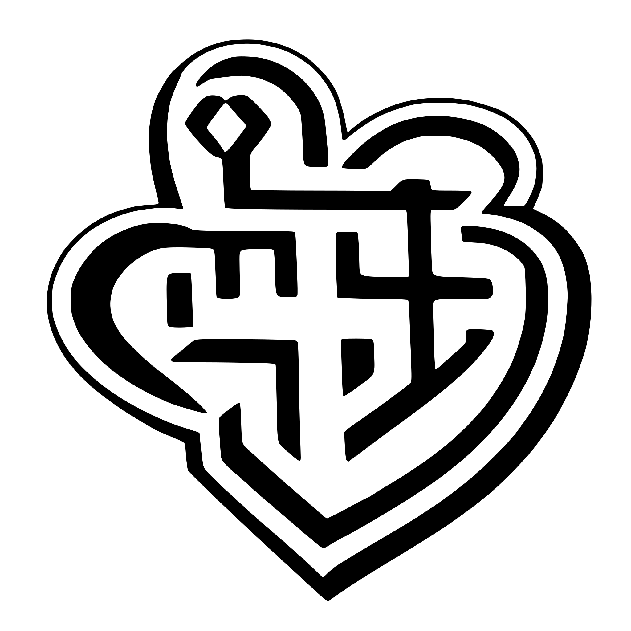 AI-generated SVG of a interlocking hearts