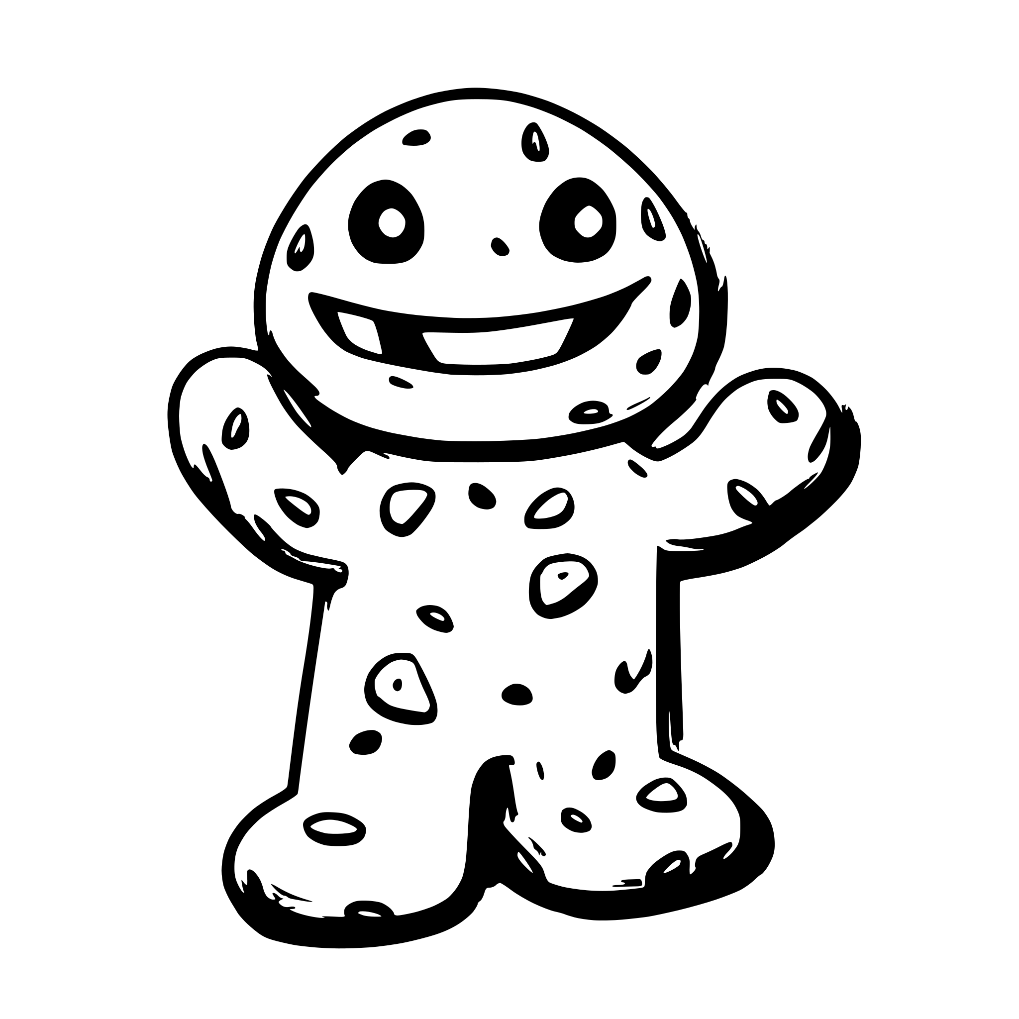 AI-generated SVG of 'Cookie Monster'