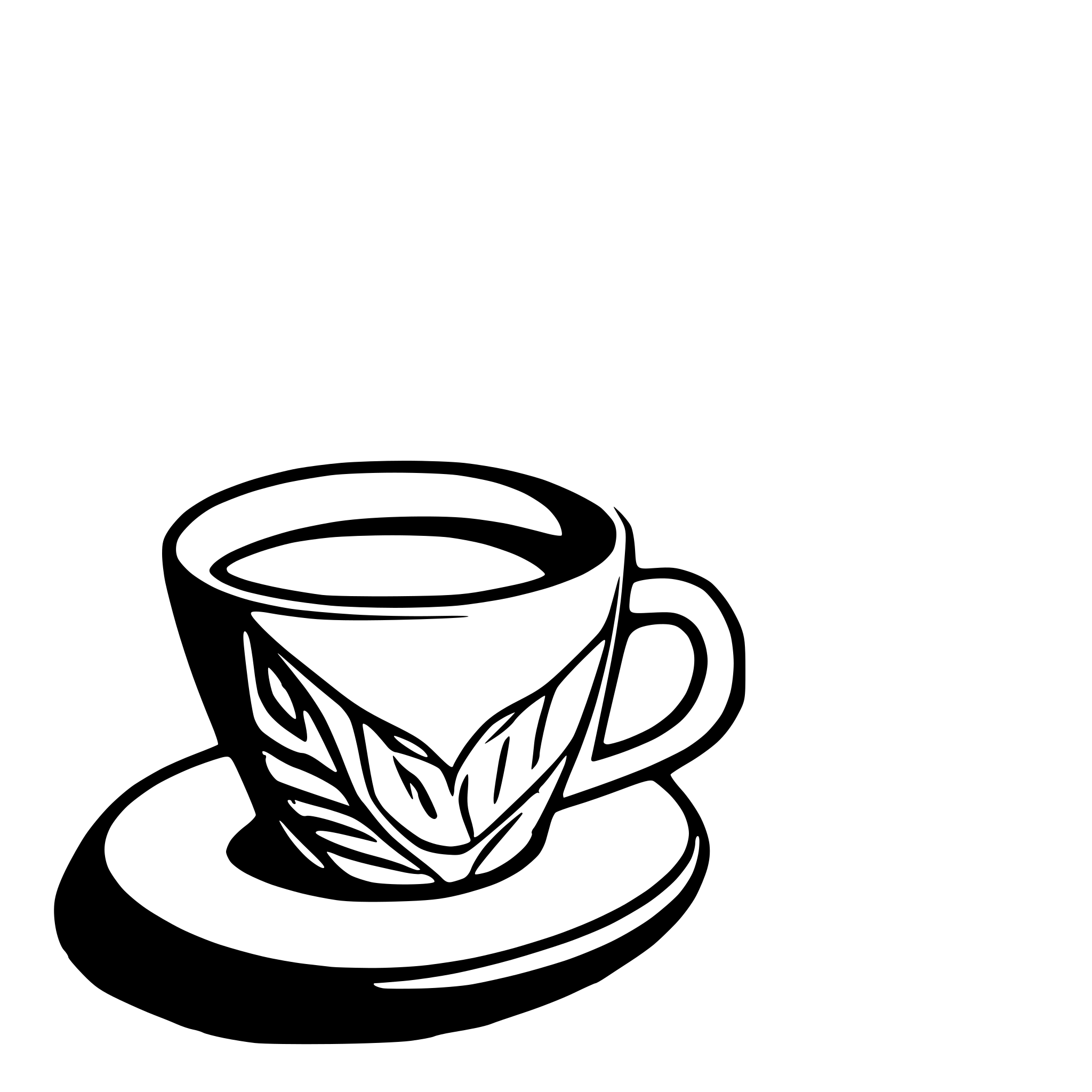 AI-generated SVG of a plain perfect polypaper coffee cup