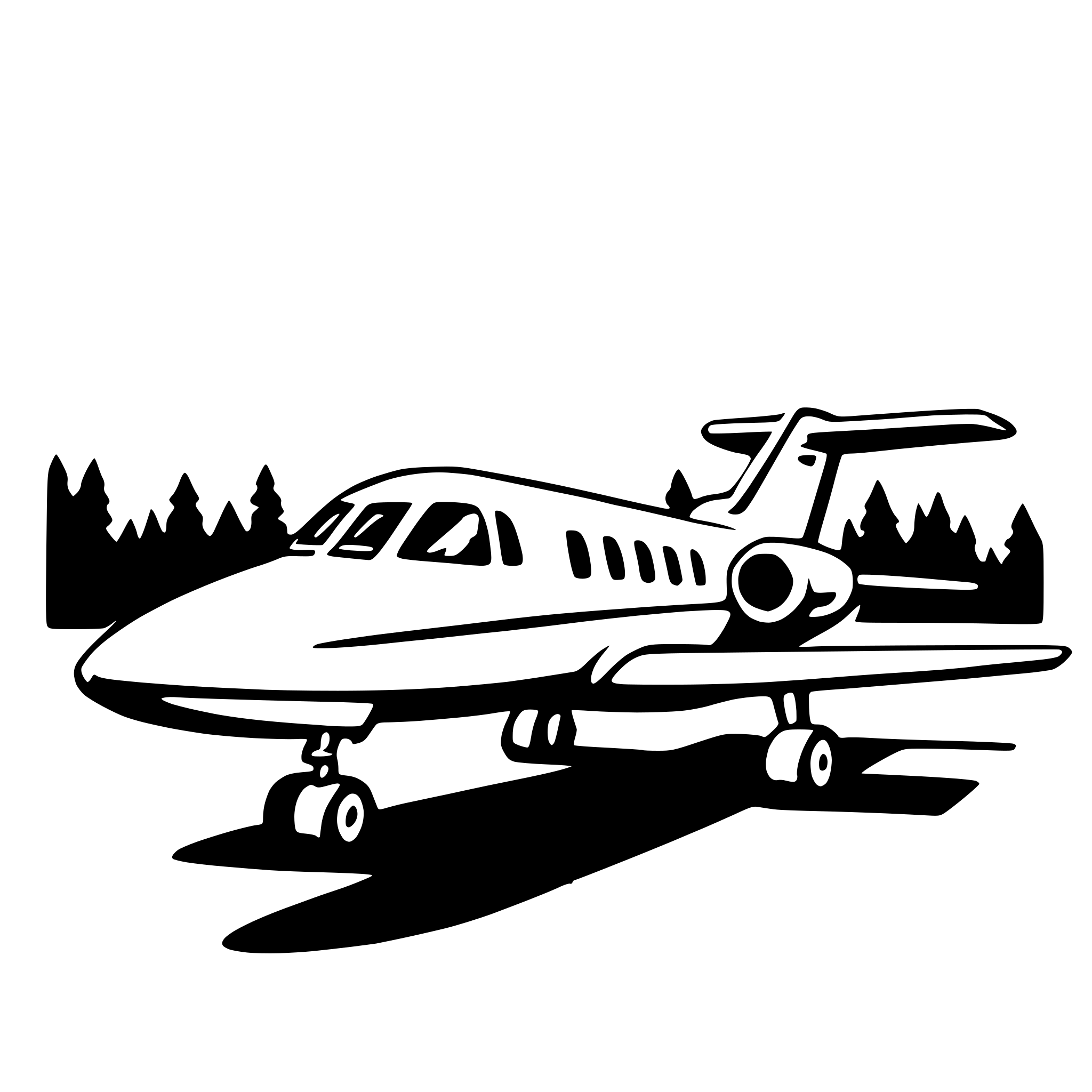 AI-generated SVG of a private jet