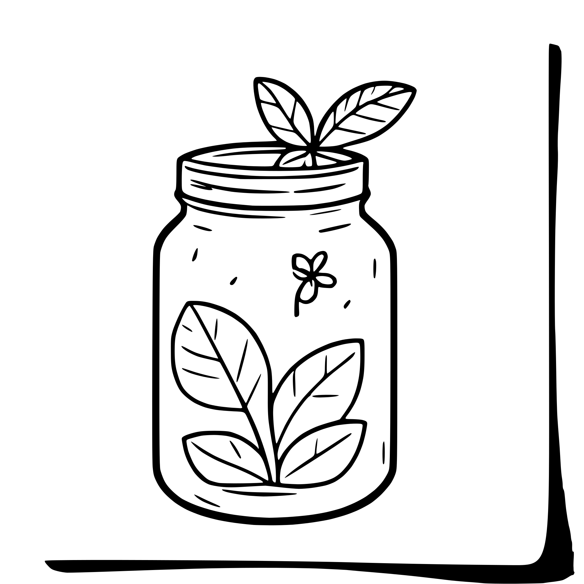 AI-generated SVG of 'firefly inside a jar'