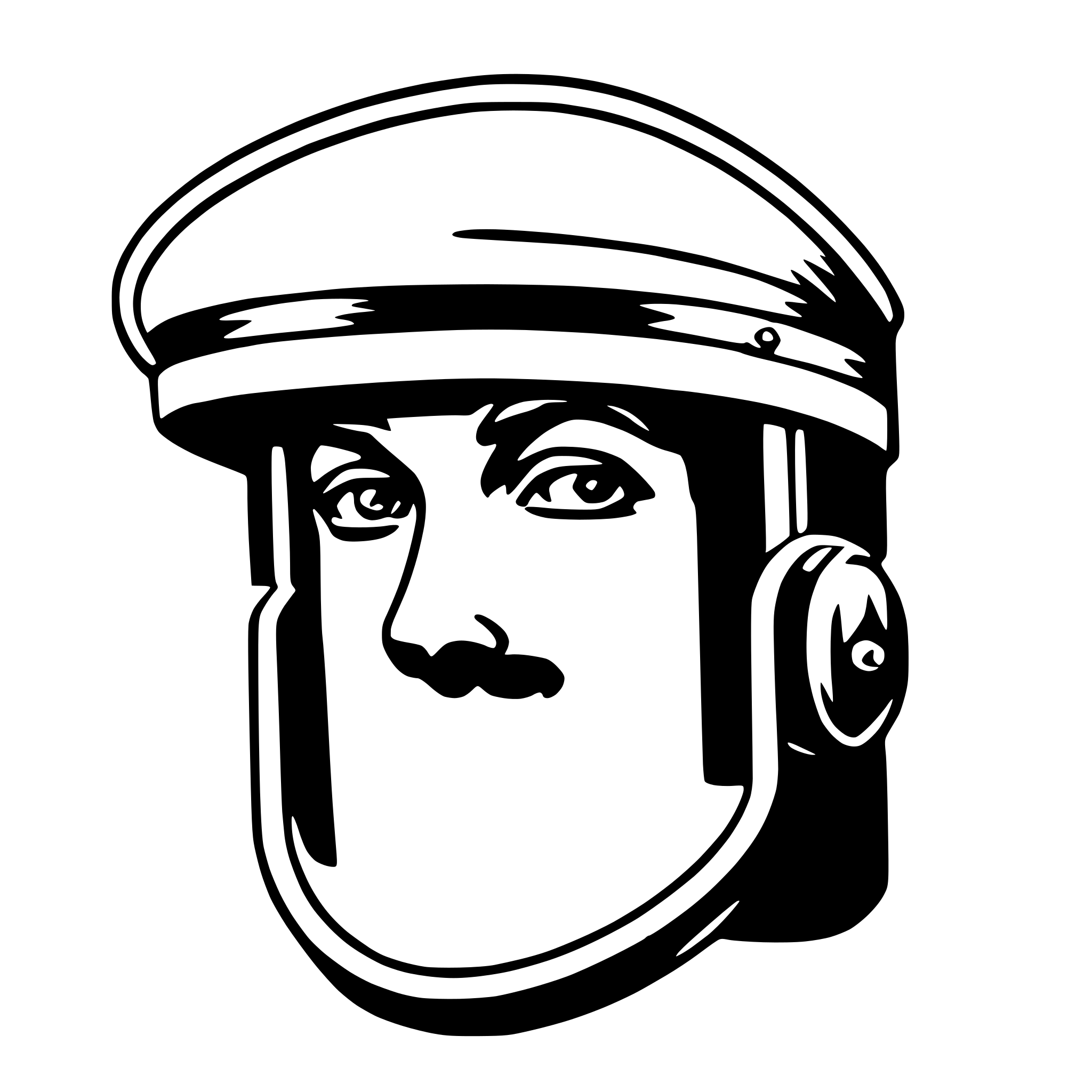 AI-generated SVG of a visor