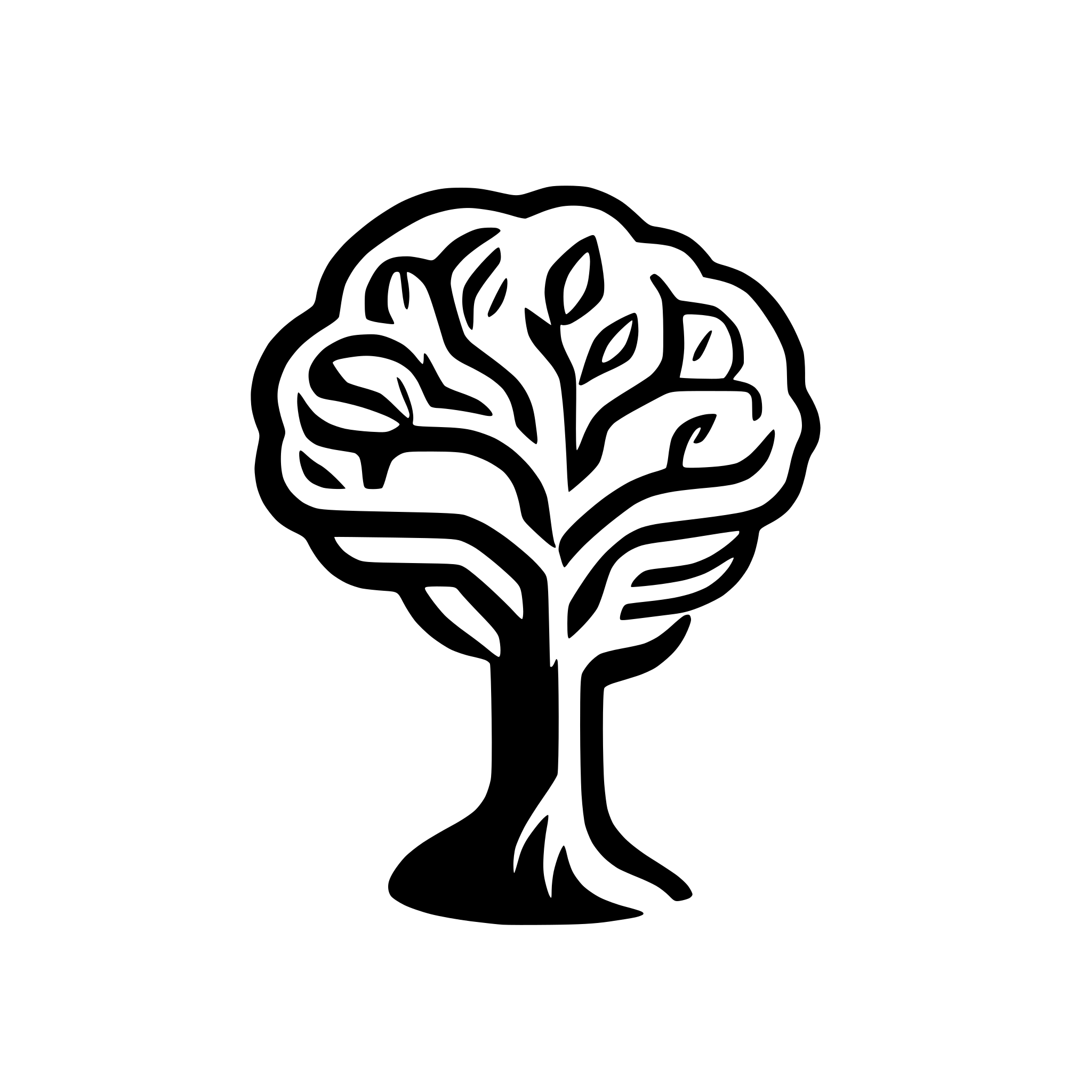 AI-generated SVG of a A high deffinitionquality Logo which shows a brain wich becomes to the Lifetree.