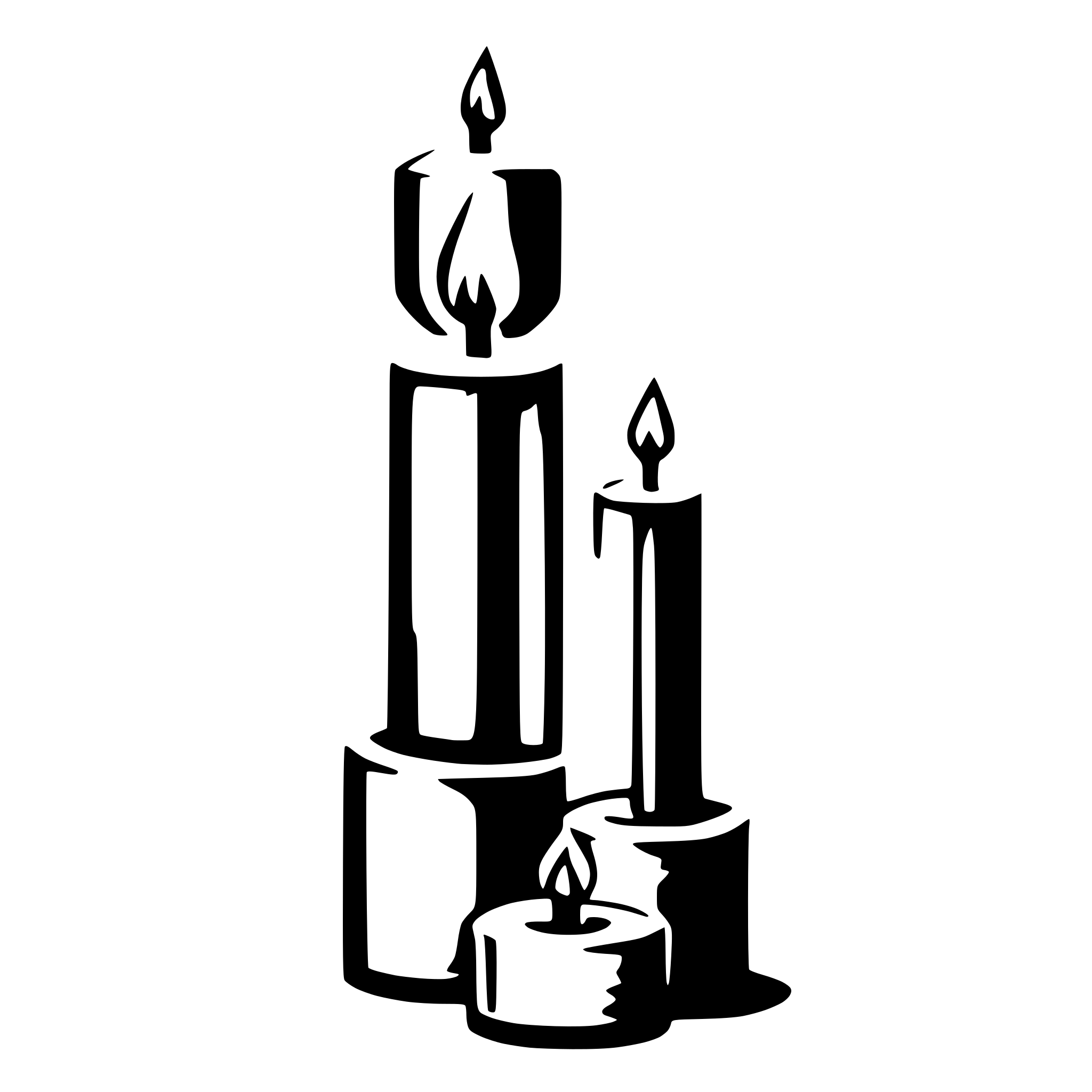 AI-generated SVG of 'candles'