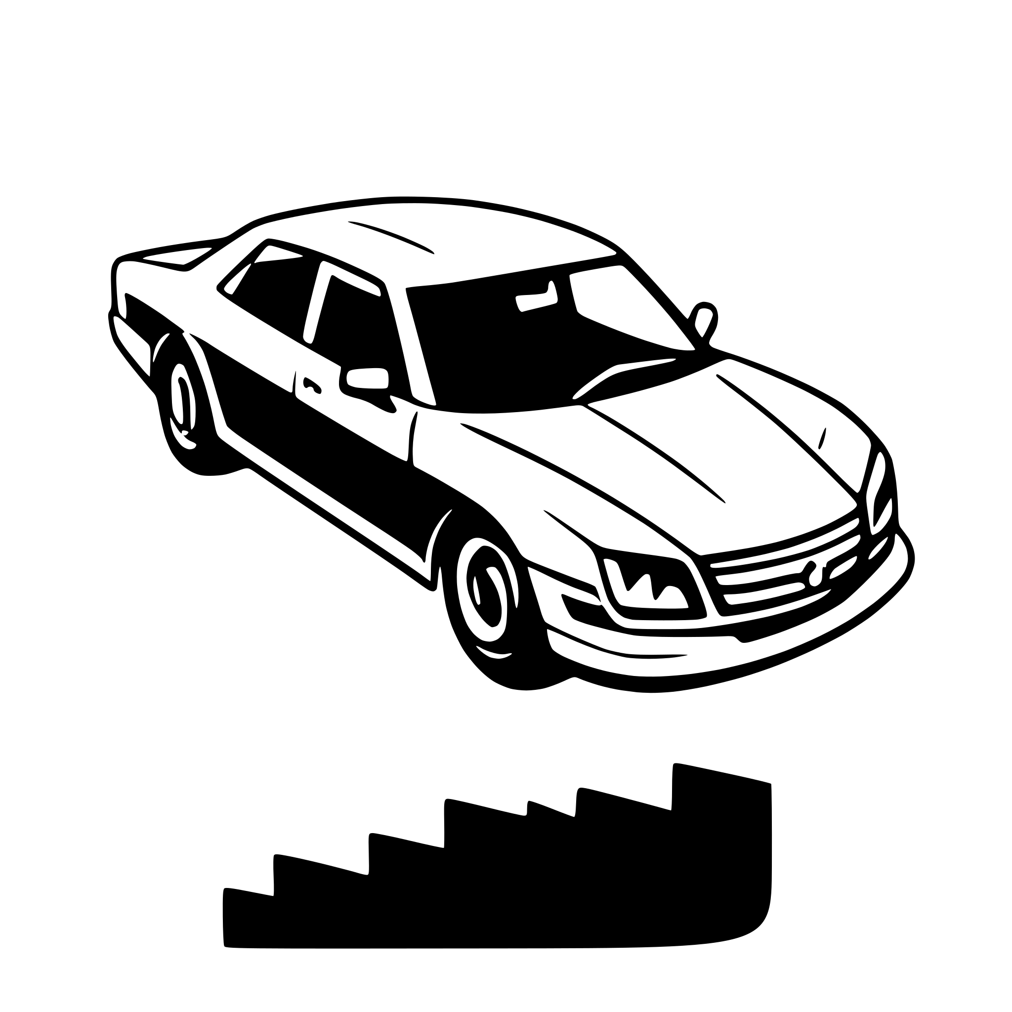 AI-generated SVG of a tatra 87