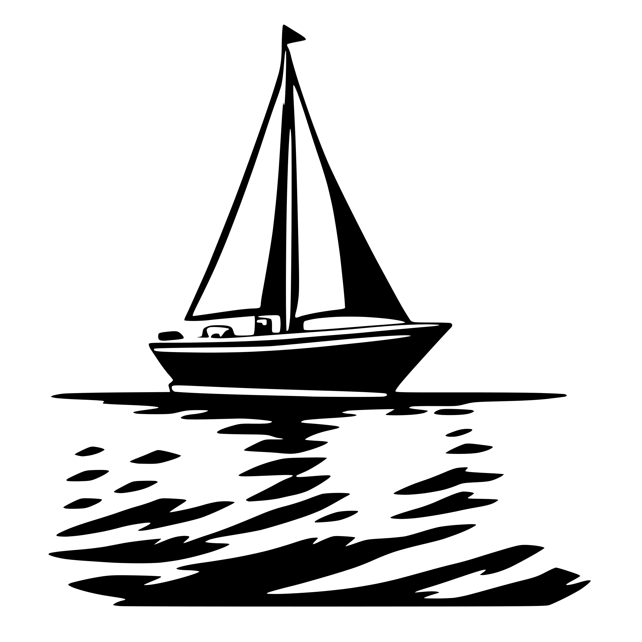 AI-generated SVG of 'simple 2d sailbot'