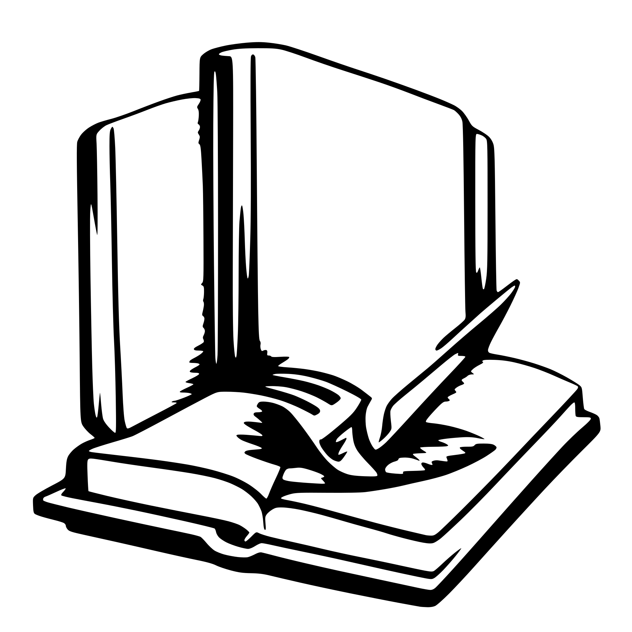 AI-generated SVG of 'open book'
