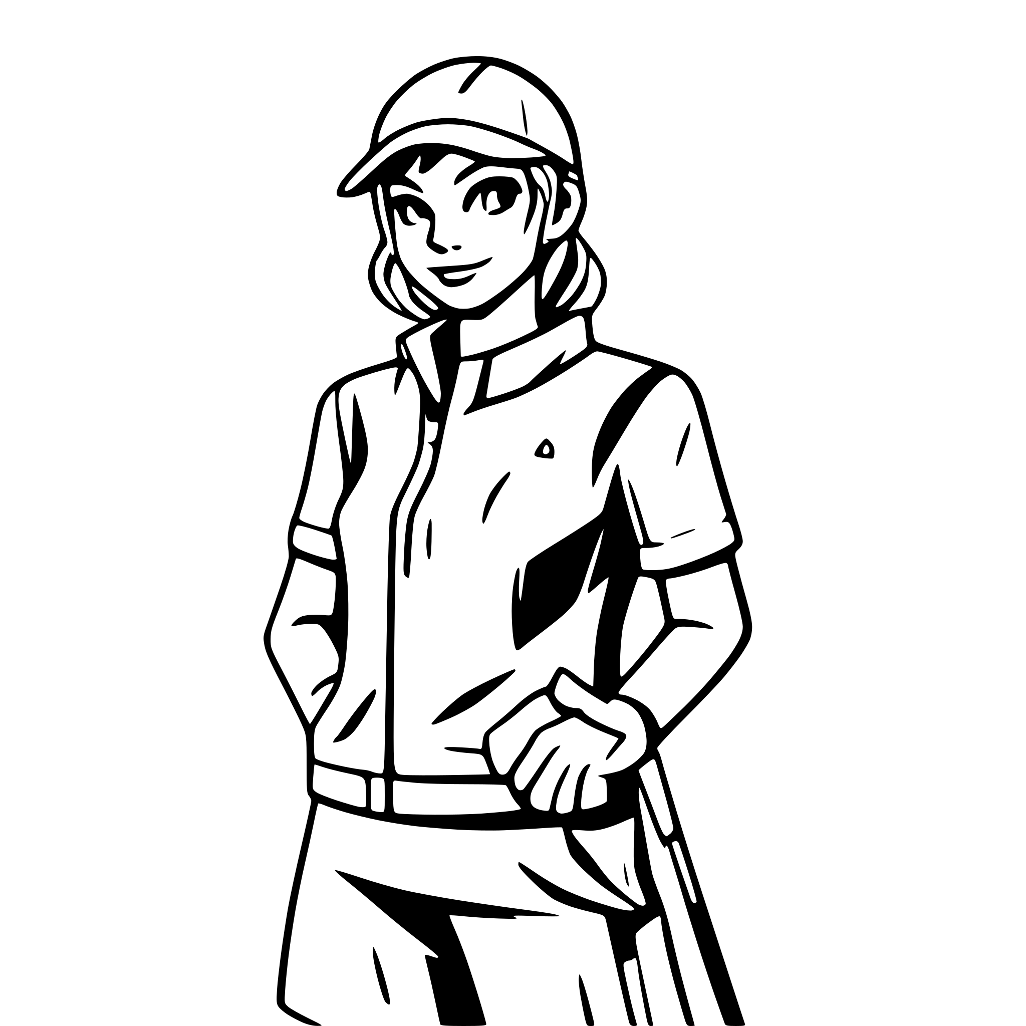 AI-generated SVG of a golf player