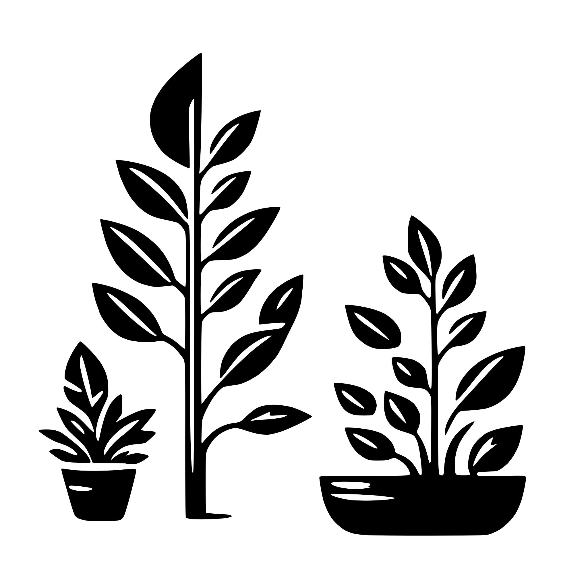 AI-generated SVG of 'Plant wall art'
