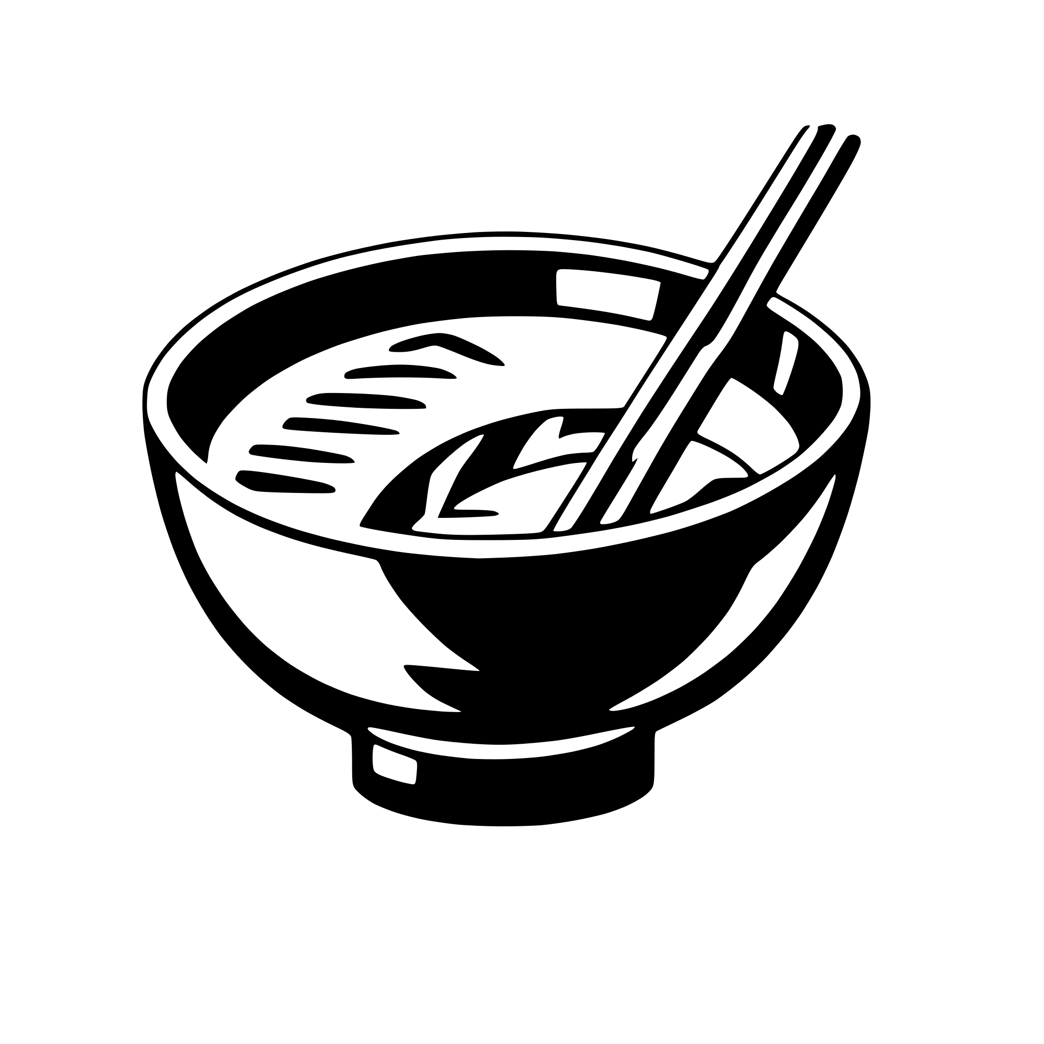 AI-generated SVG of a Japanese food bowl with chopsticks
