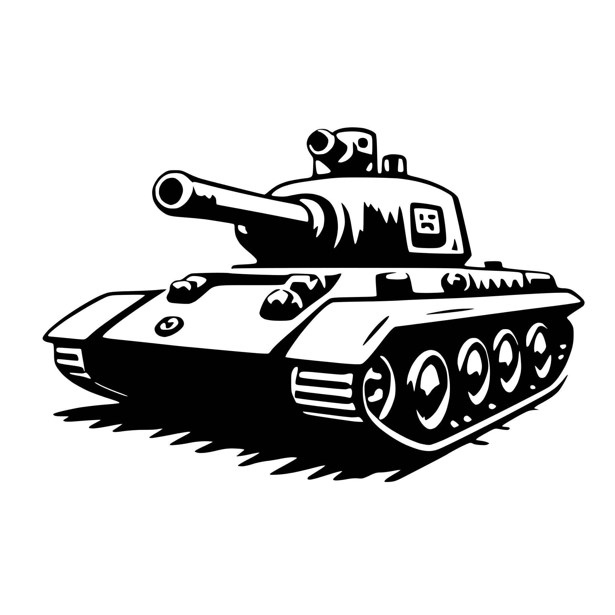 AI-generated SVG of a tank