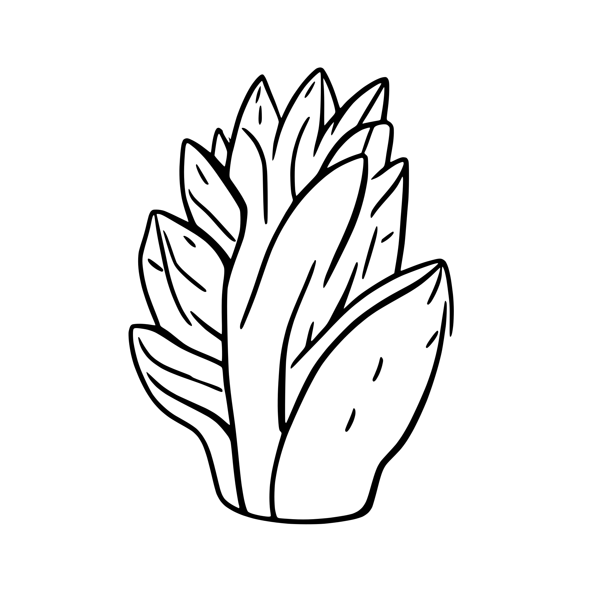 AI-generated SVG of 'aloe vera'