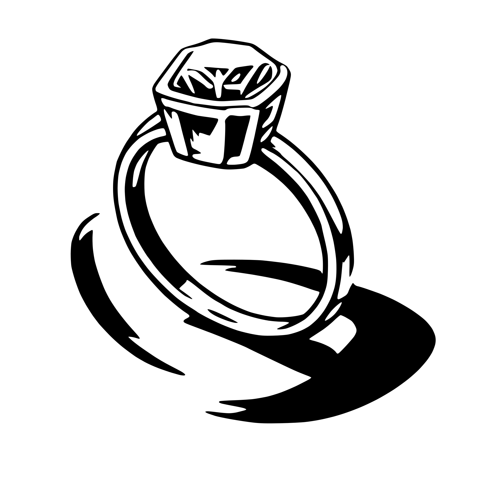 AI-generated SVG of 'engagement ring'