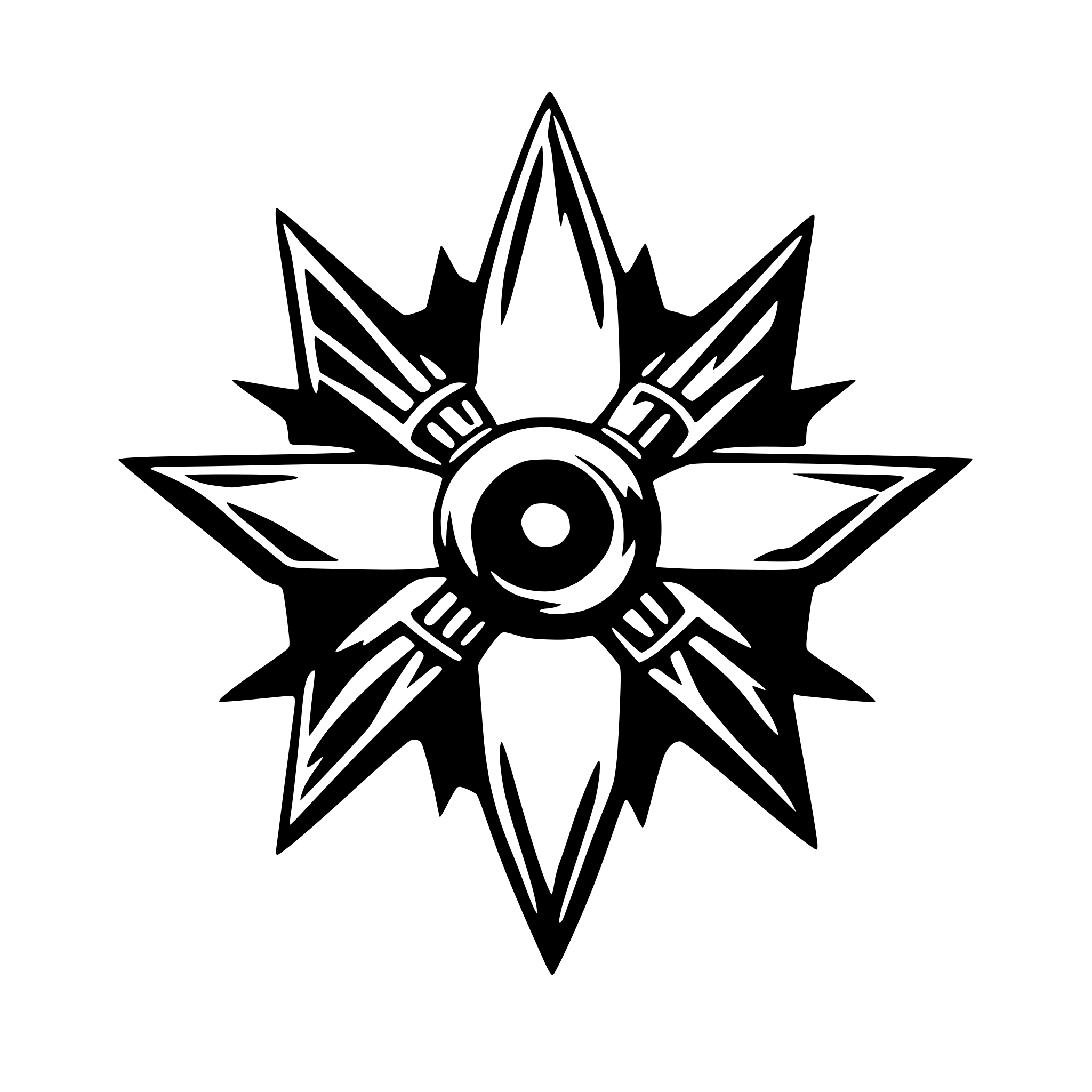 AI-generated SVG of a shuriken as vector
