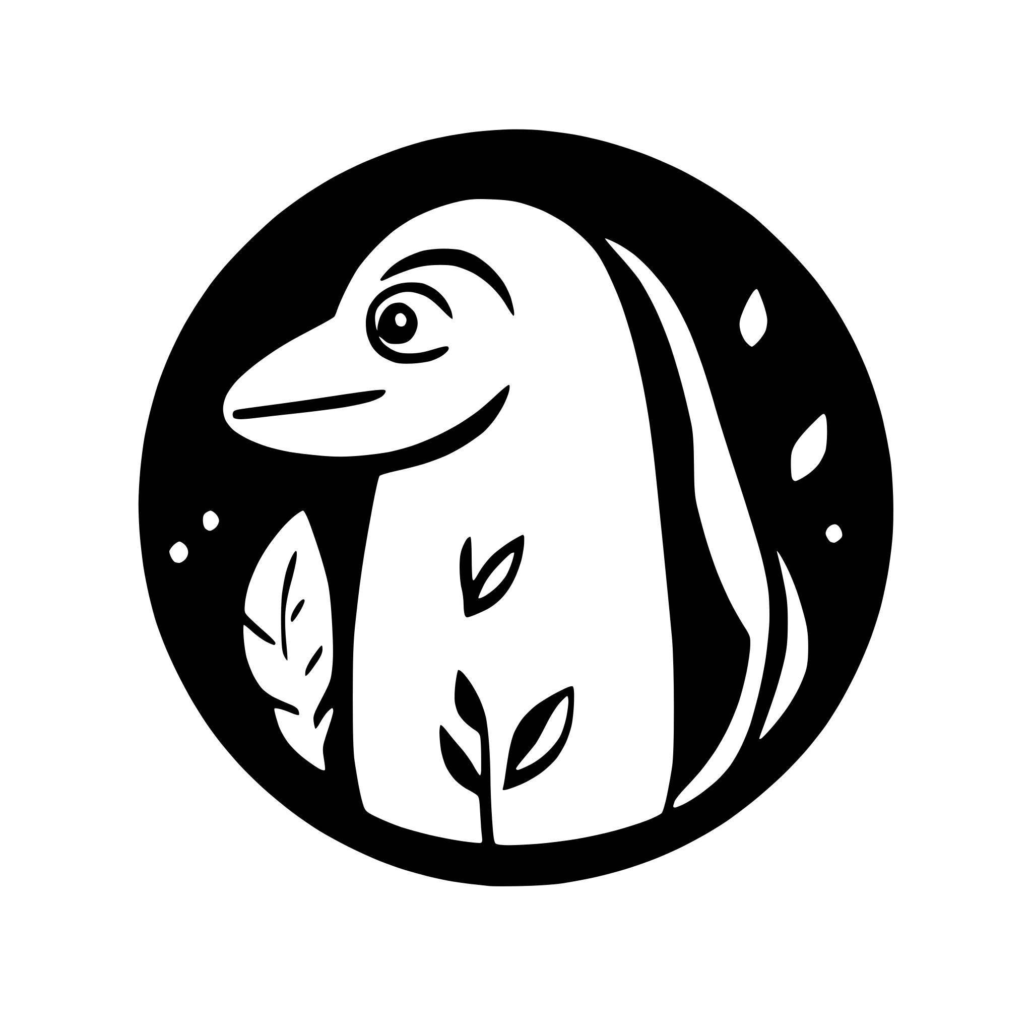 AI-generated SVG of a colorful penguin