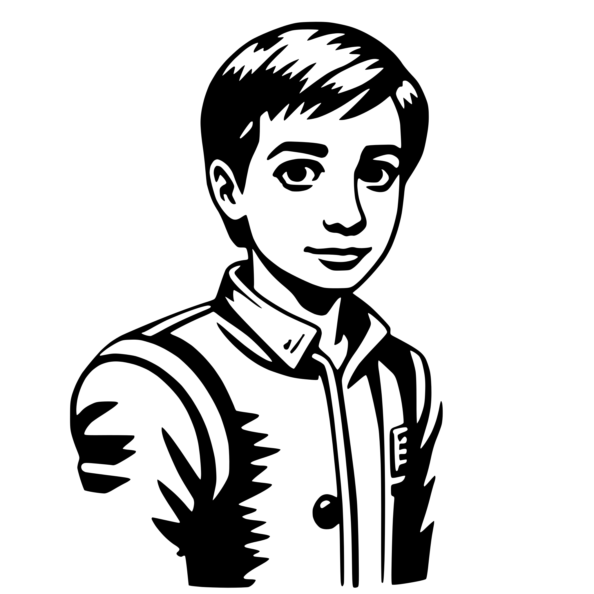 AI-generated SVG of 'boy'