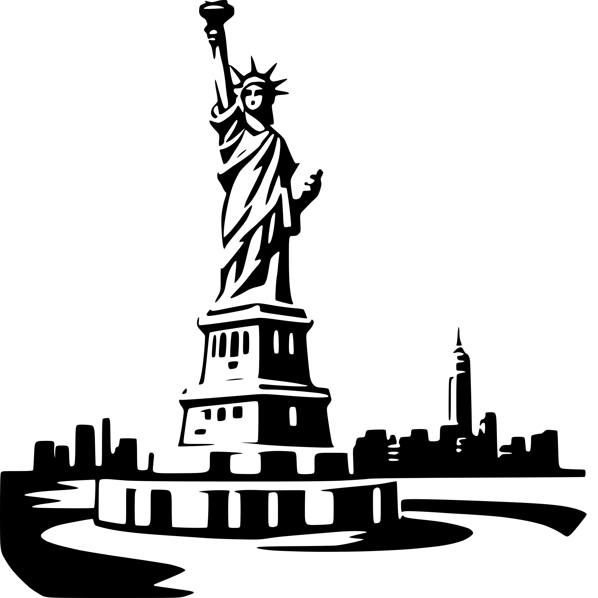 AI-generated SVG of 'Statue of Liberty'
