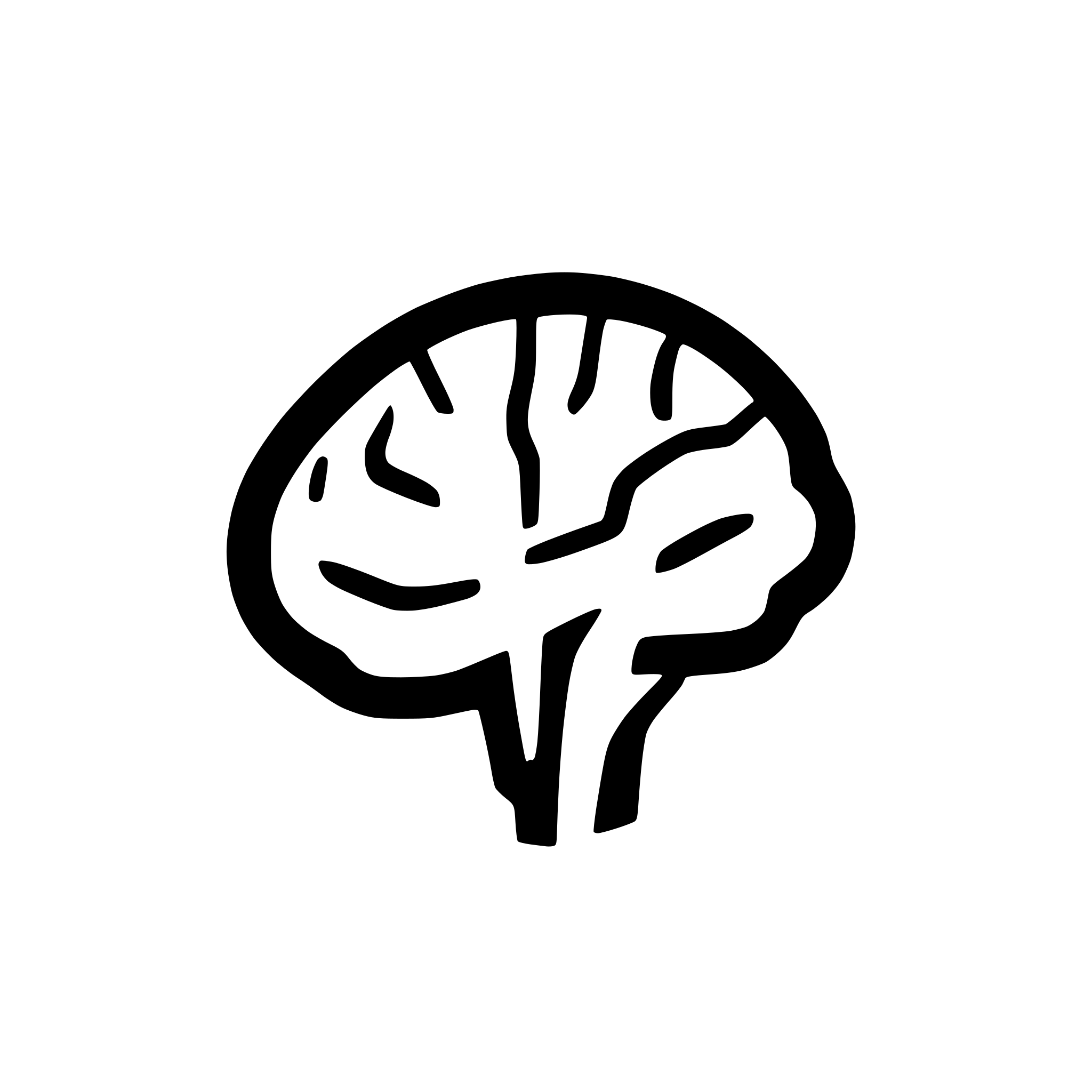 AI-generated SVG of 'very simple icon of brain'
