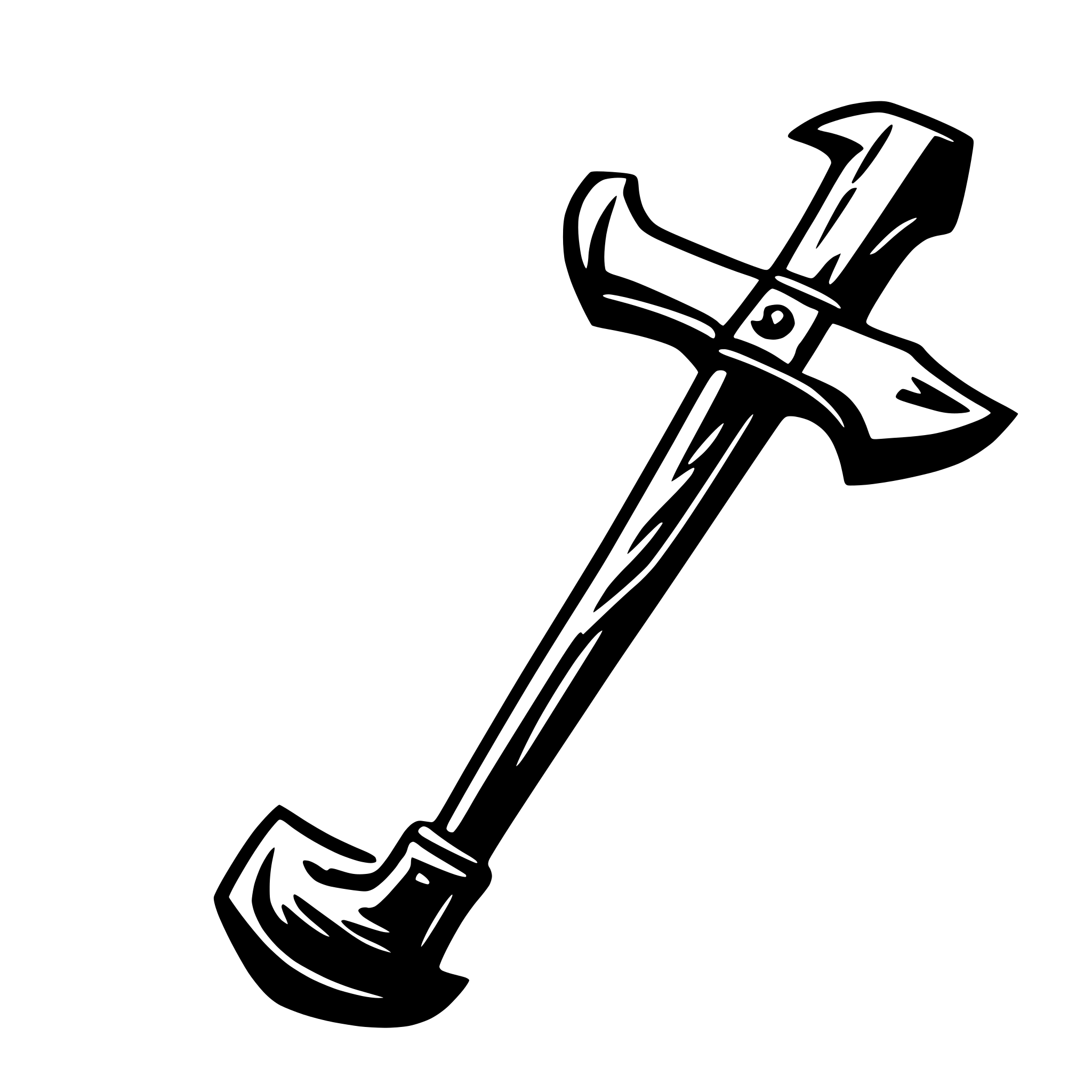 AI-generated SVG of 'pickaxe'