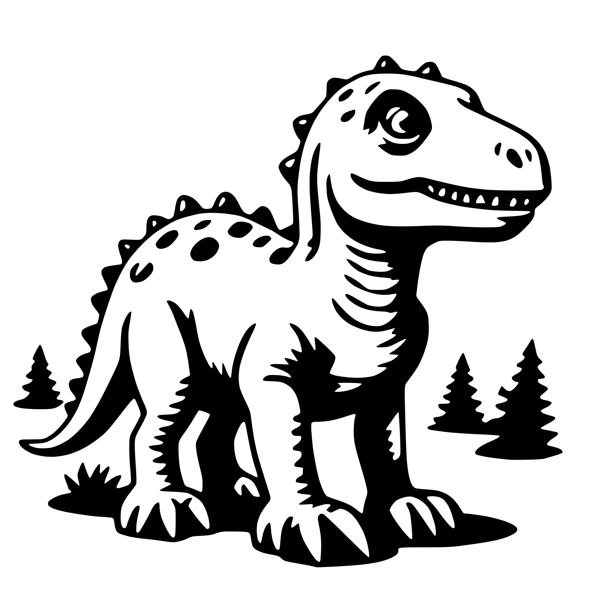 AI-generated SVG of 'dinosaur'