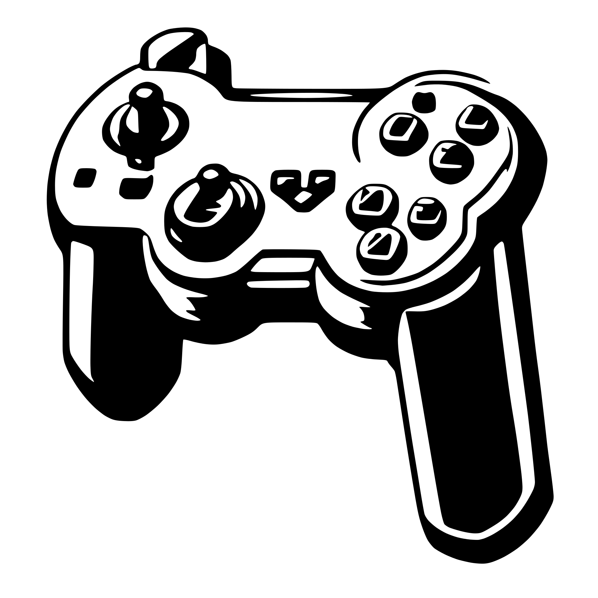 AI-generated SVG of 'joystick'