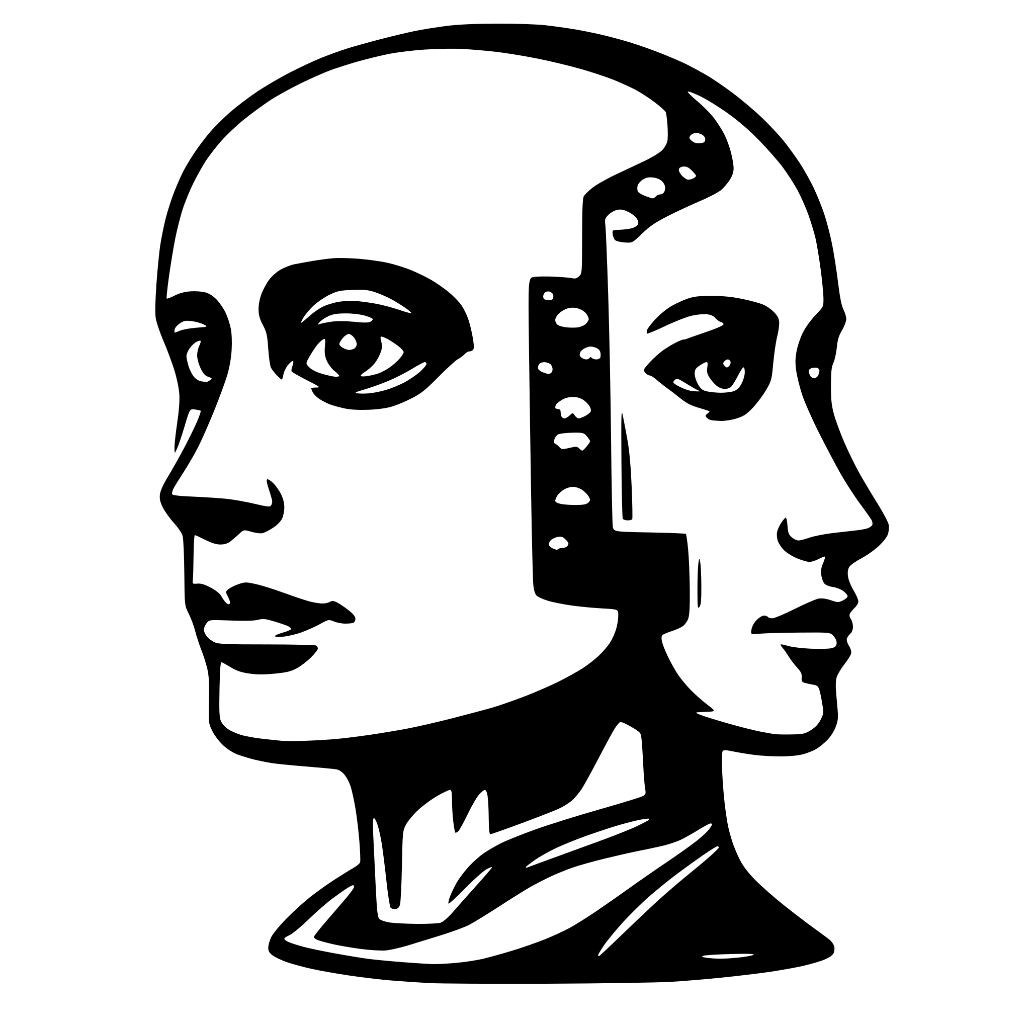 AI-generated SVG of 'AI head'