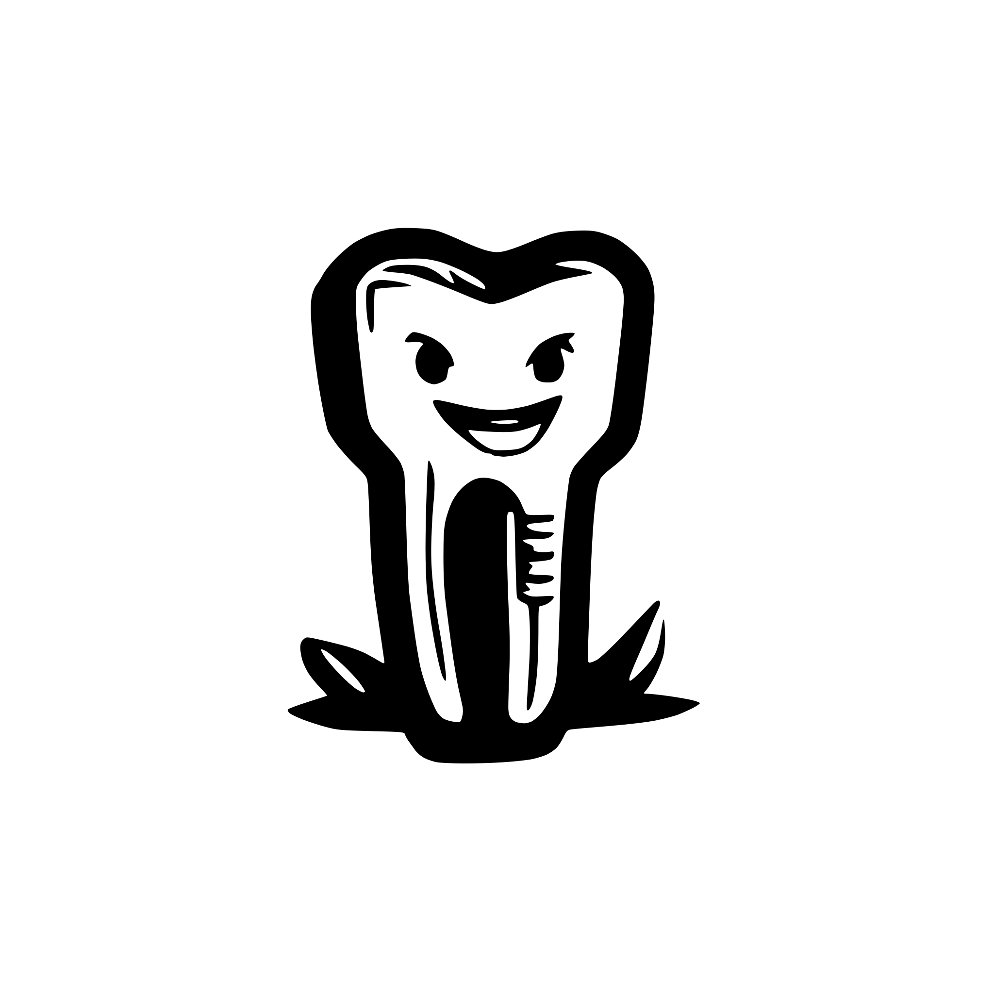 AI-generated SVG of 'dental symbol root canal treatment'