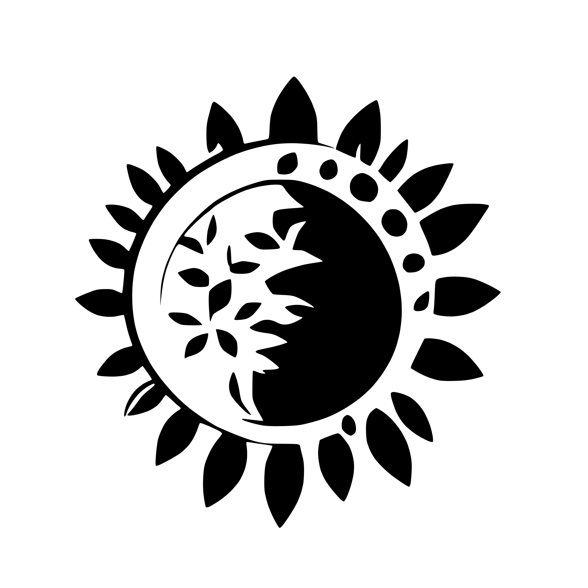 AI-generated SVG of a Abstract Stylish Sun