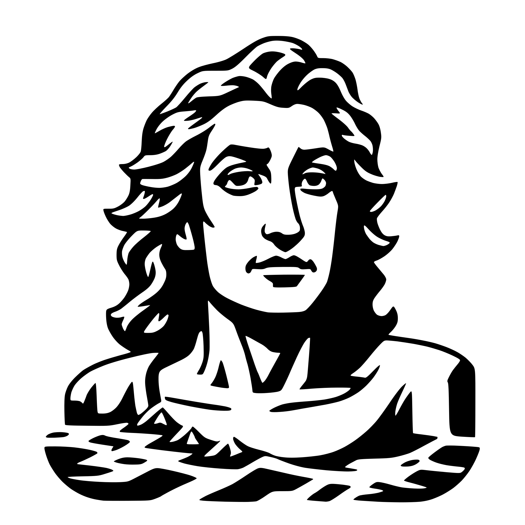 AI-generated SVG of a poseidon