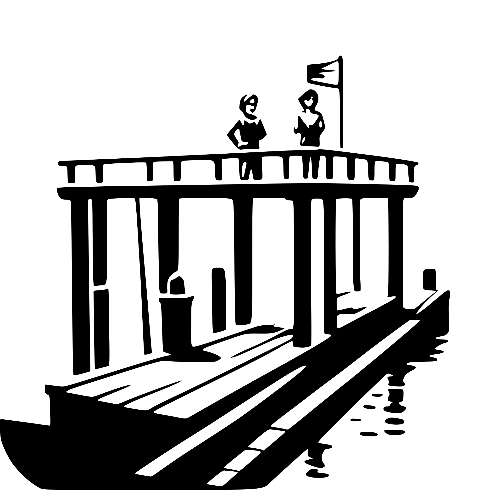 AI-generated SVG of a fishing pier