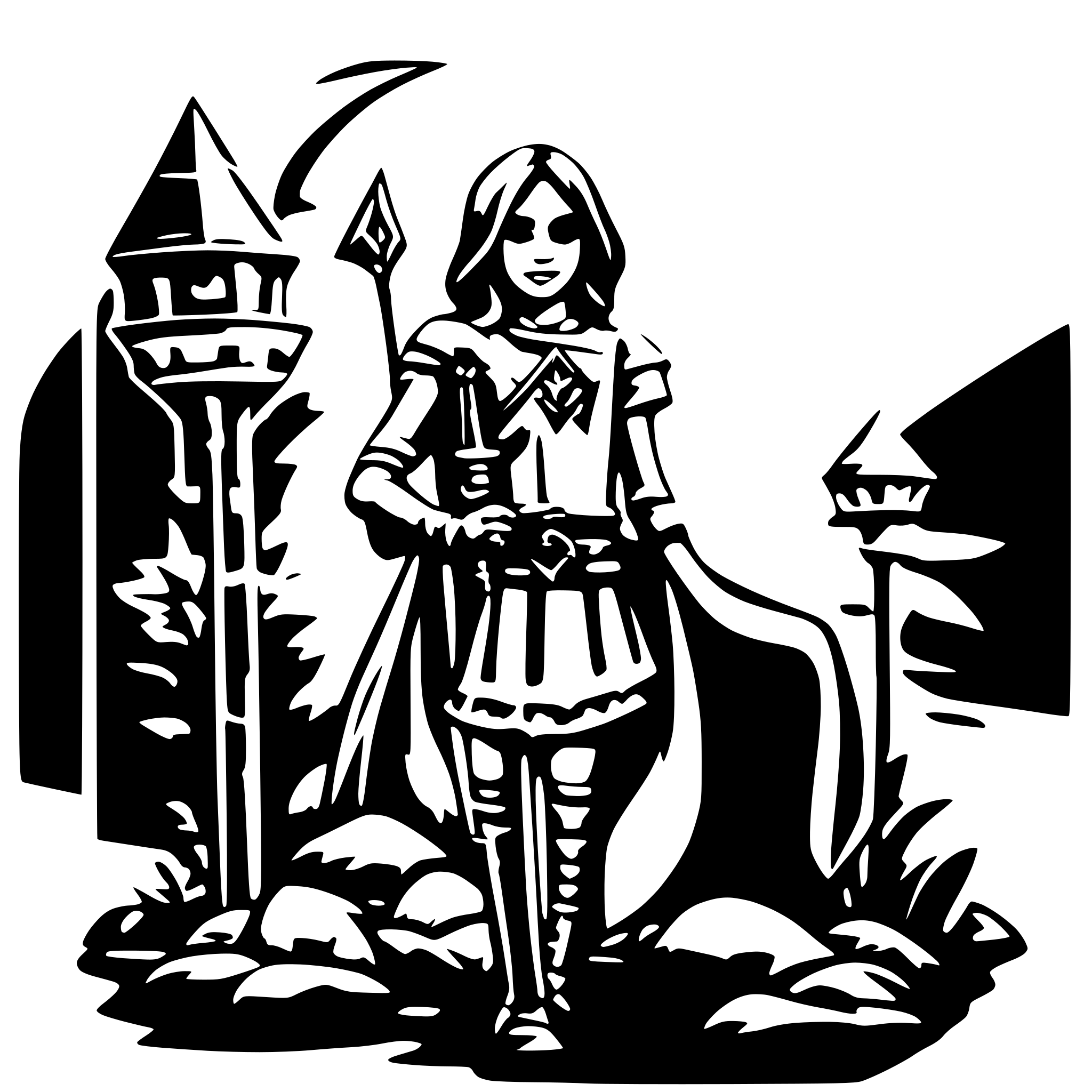 AI-generated SVG of 'trading card high fantasy'