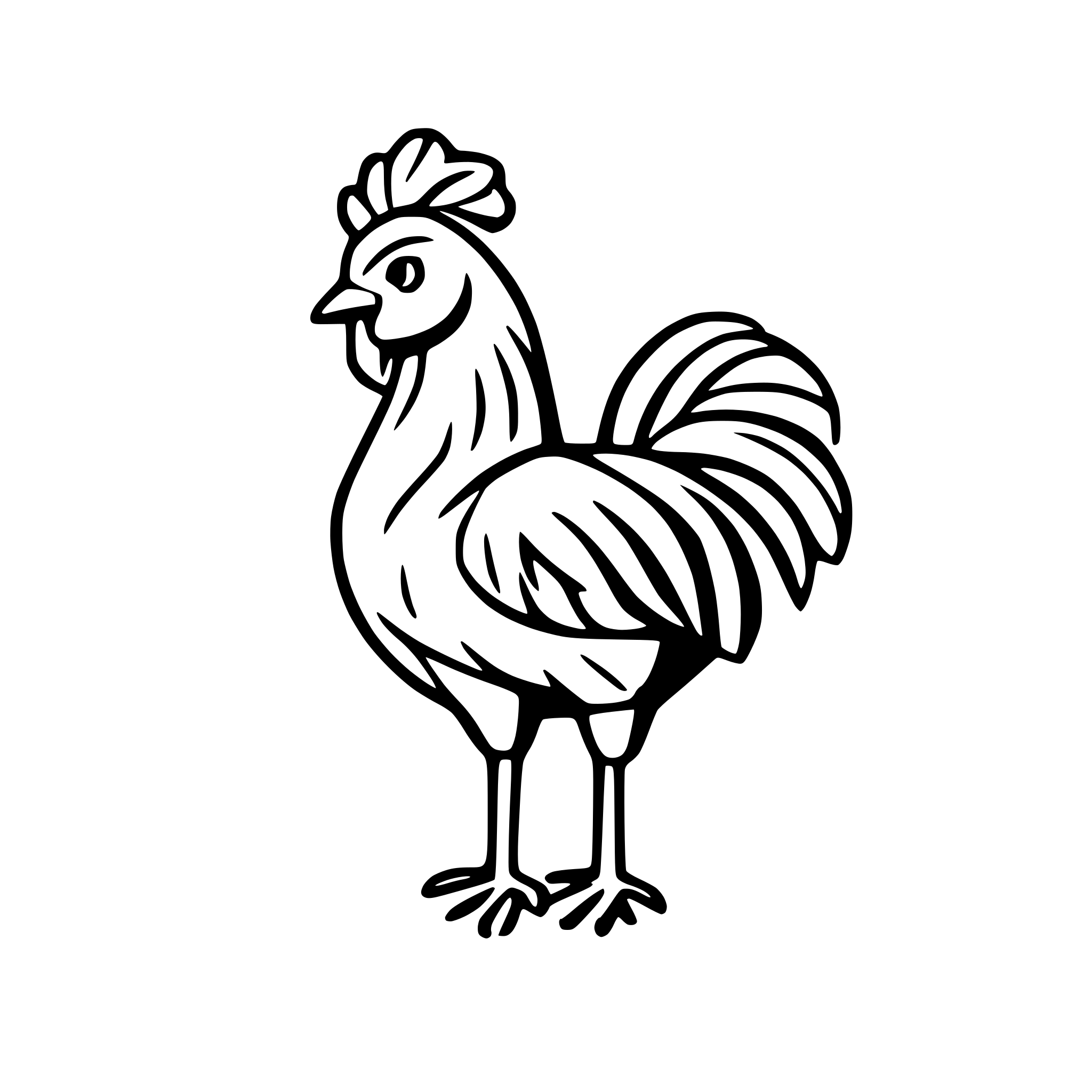 AI-generated SVG of a cock