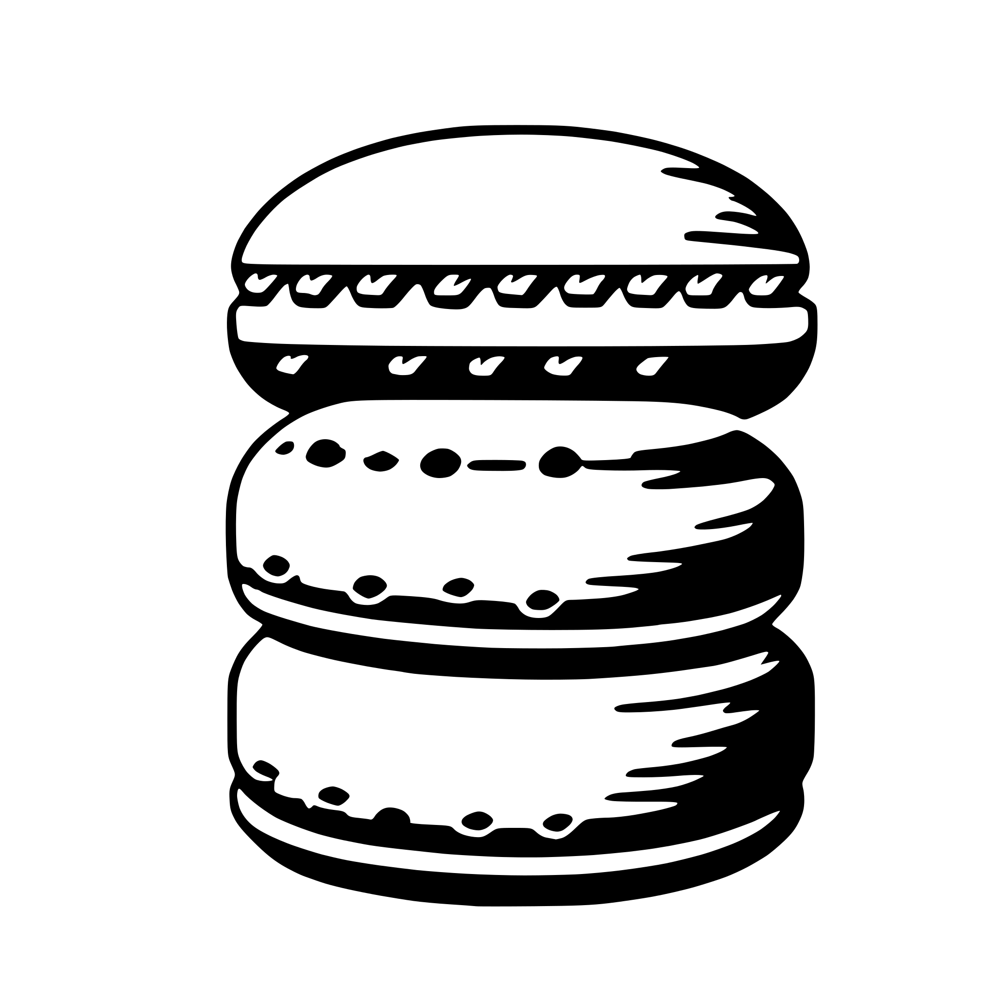 AI-generated SVG of 'macaroon'