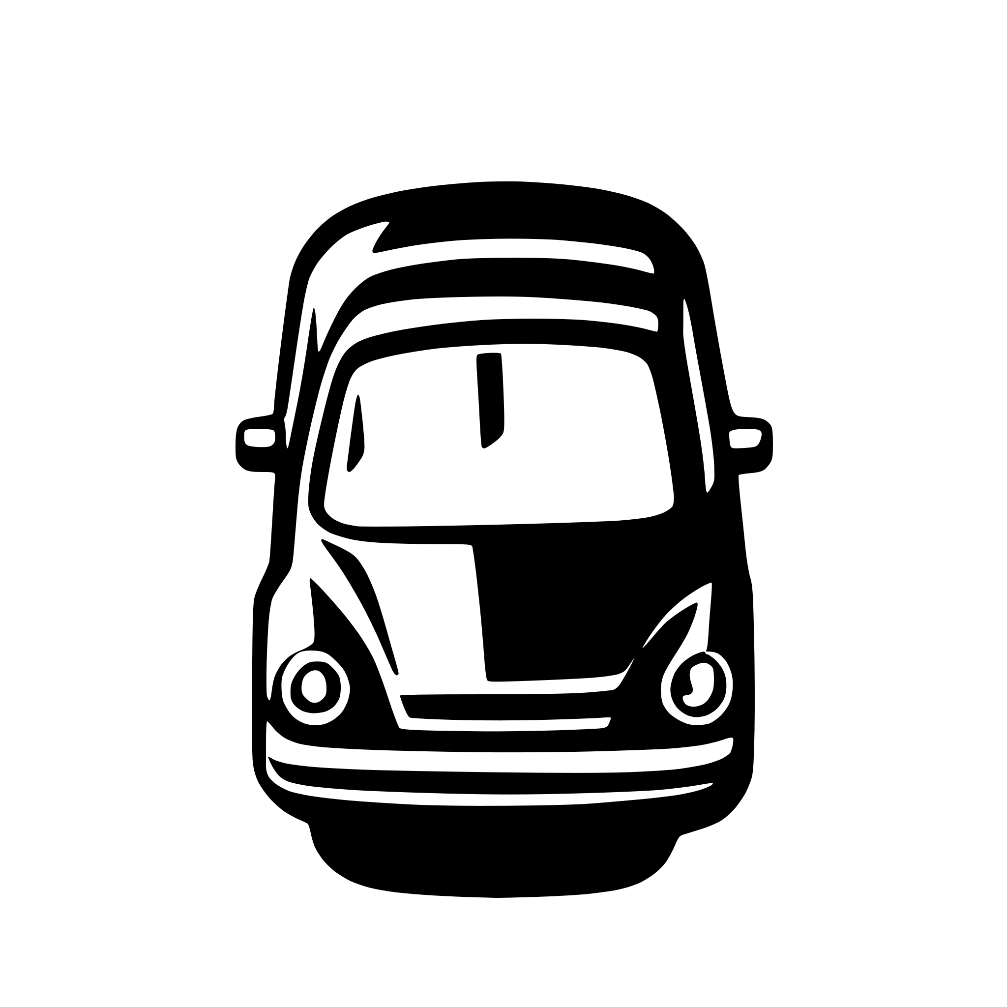 AI-generated SVG of a car top view