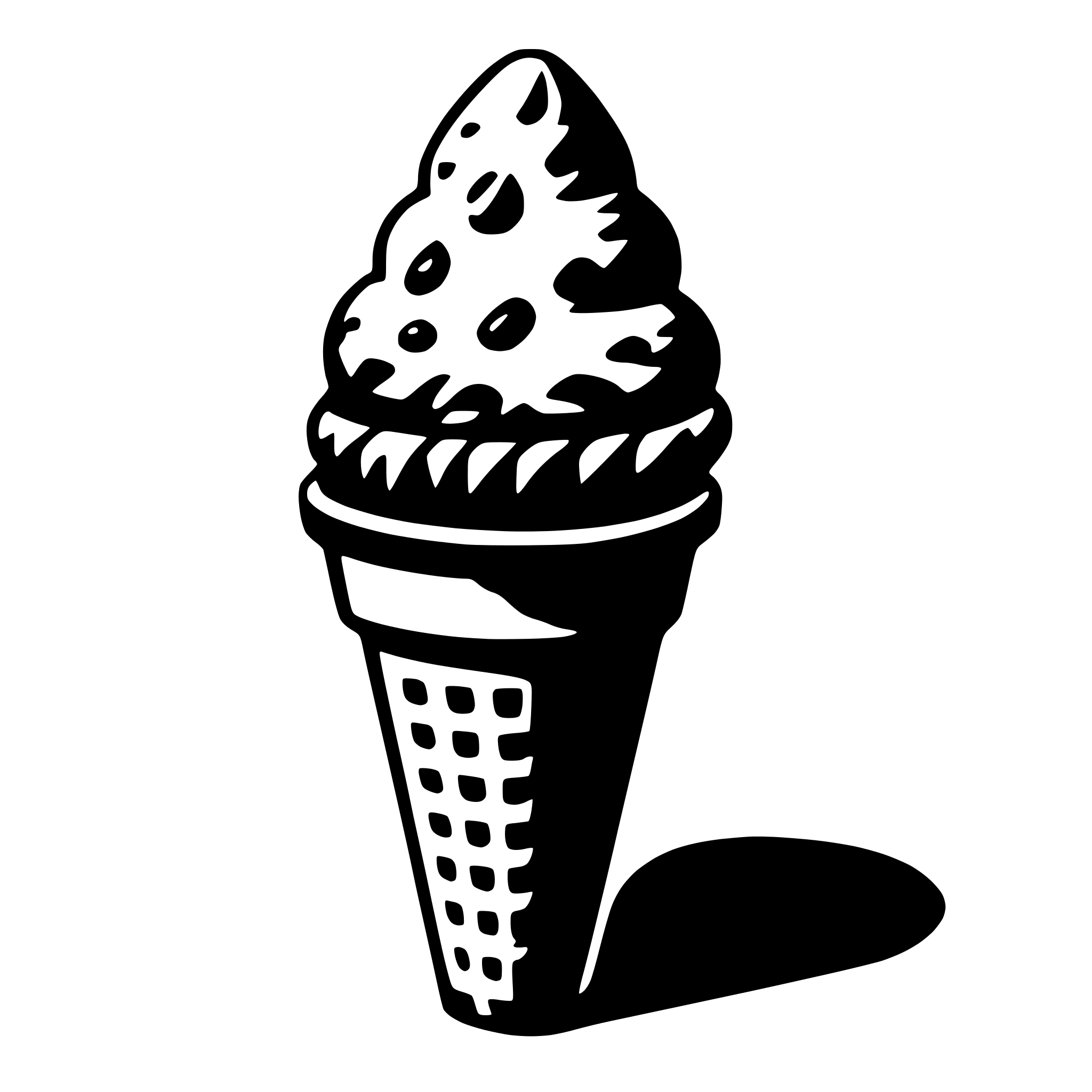 AI-generated SVG of 'ice cream cone'