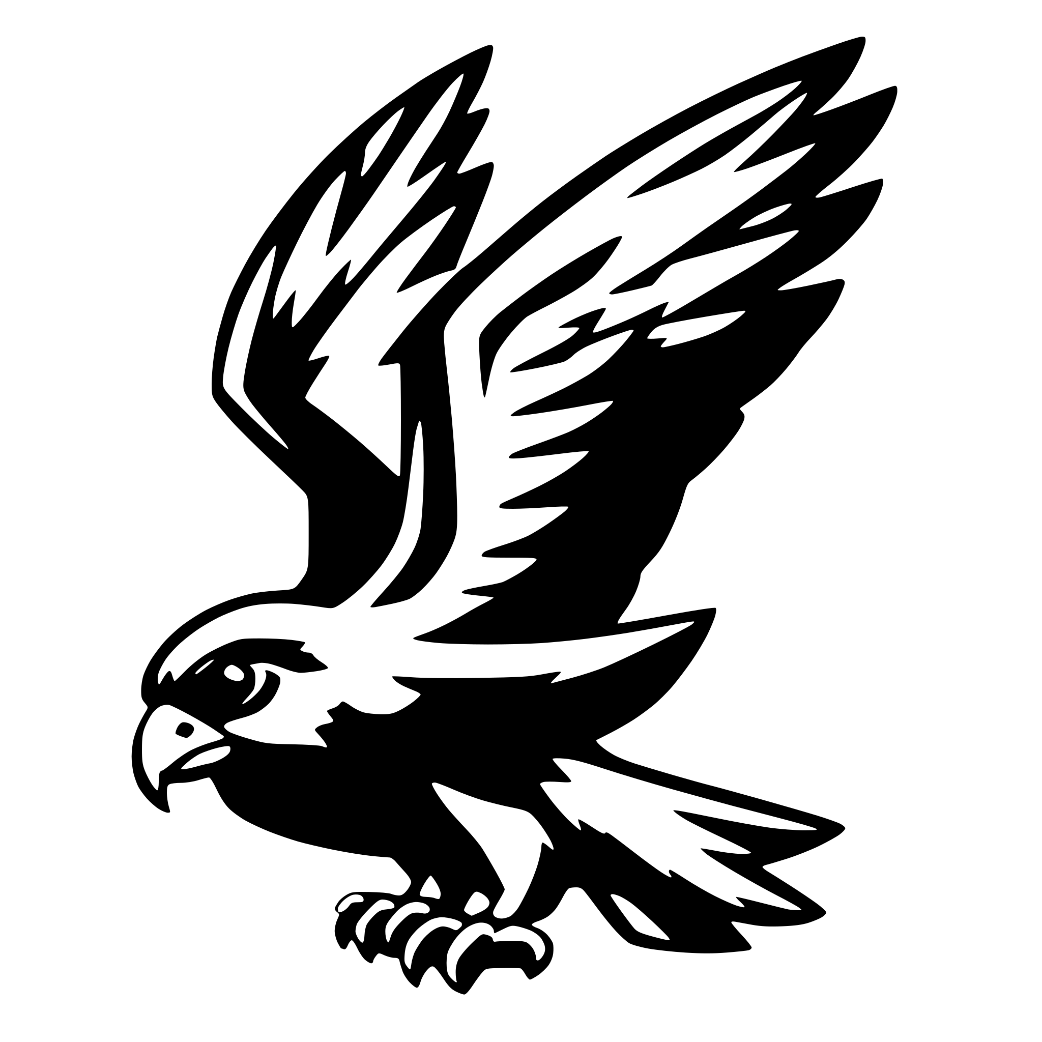 AI-generated SVG of 'A icon for a websystem entitled "Falcon"'