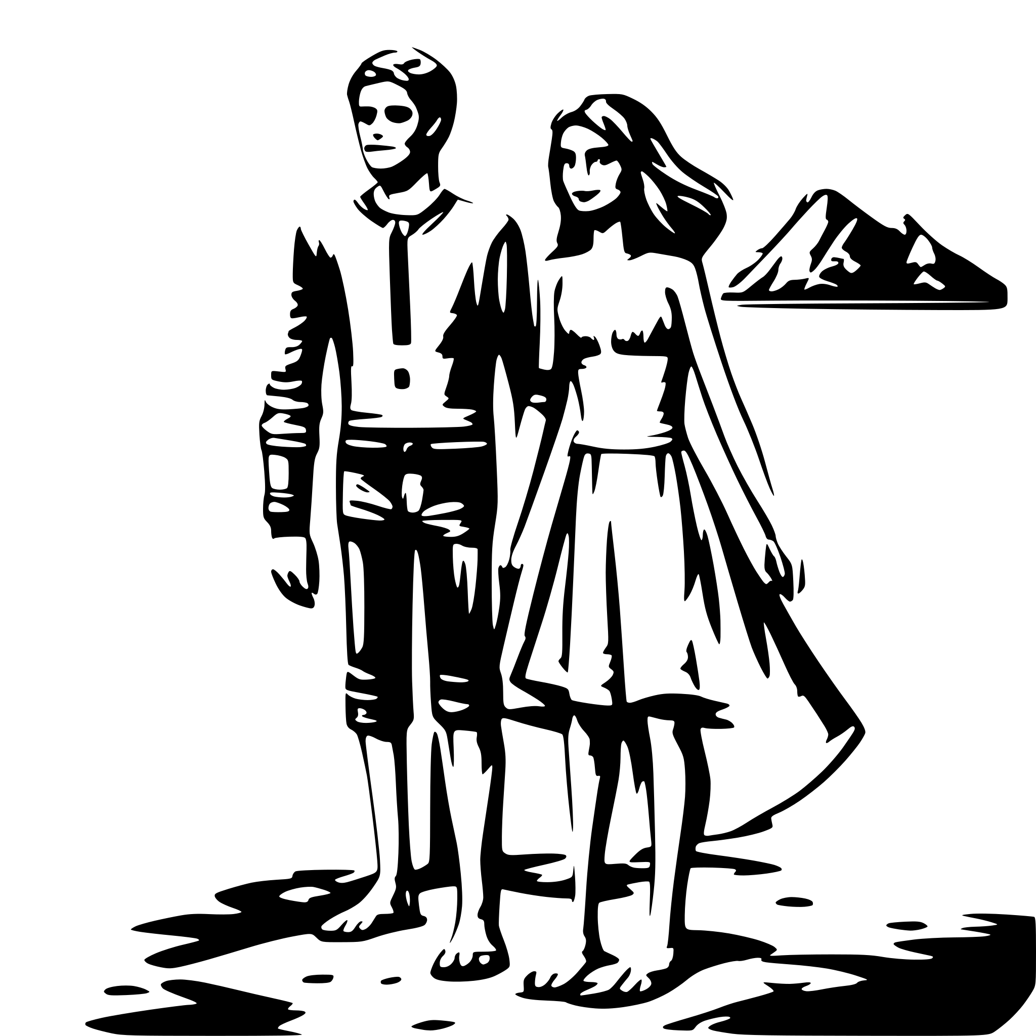 AI-generated SVG of 'couple on beach'